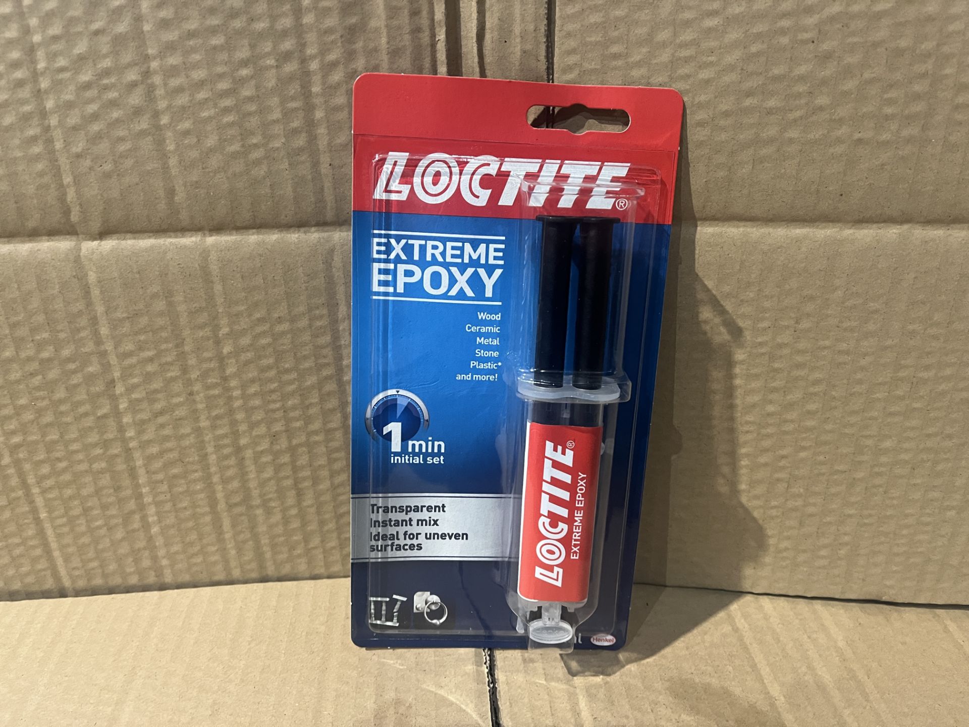 60 X LOCTITE 11ML EXTREME EPOXY TRANSPARENT INSTANT MIX R10-9