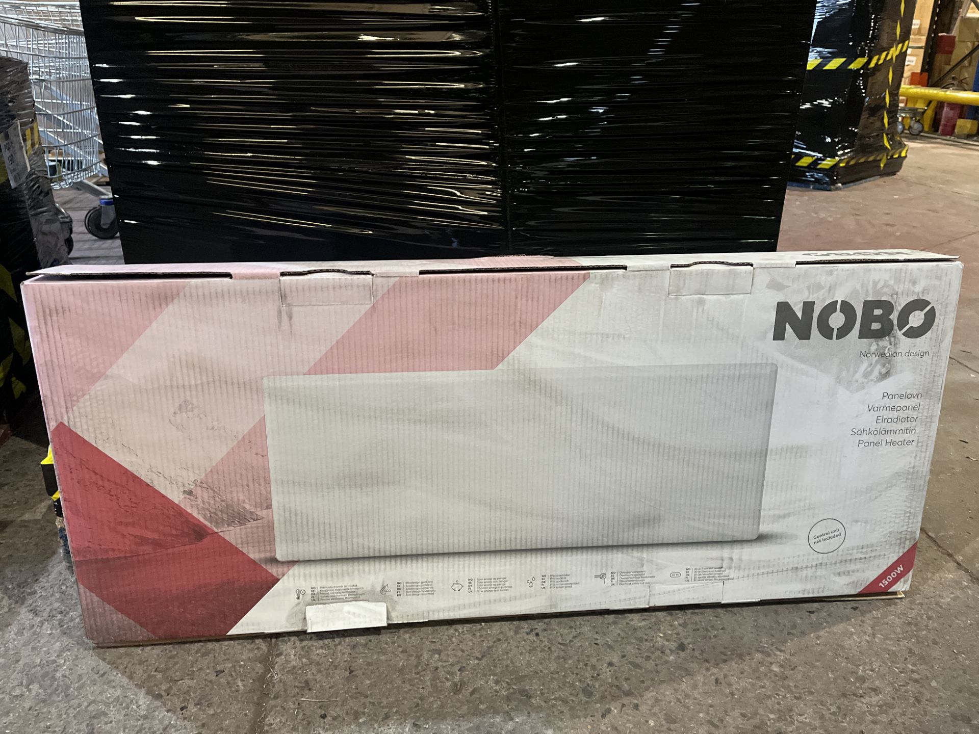 NEW BOXED NOBO PANEL HEATER. NTL4N. 1500W TOP OUTLET PANEL HEATER. ROW 1,4RACK