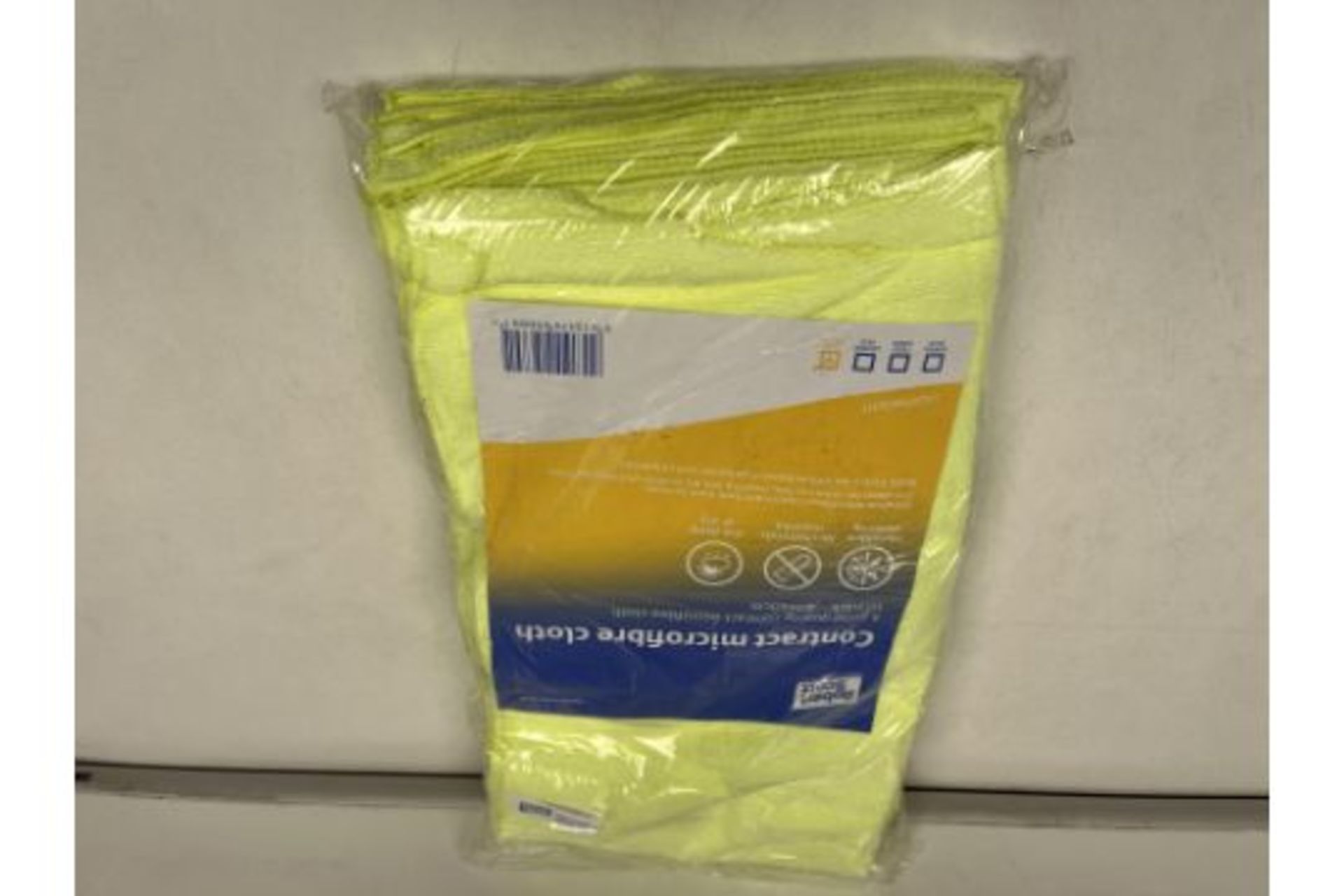 200 X NEW PACKAGED ROBERT SCOTT CONTRACT MICROFIBRE CLOTHS. 40X40CM. MICROFIBRE CLEANING. NO