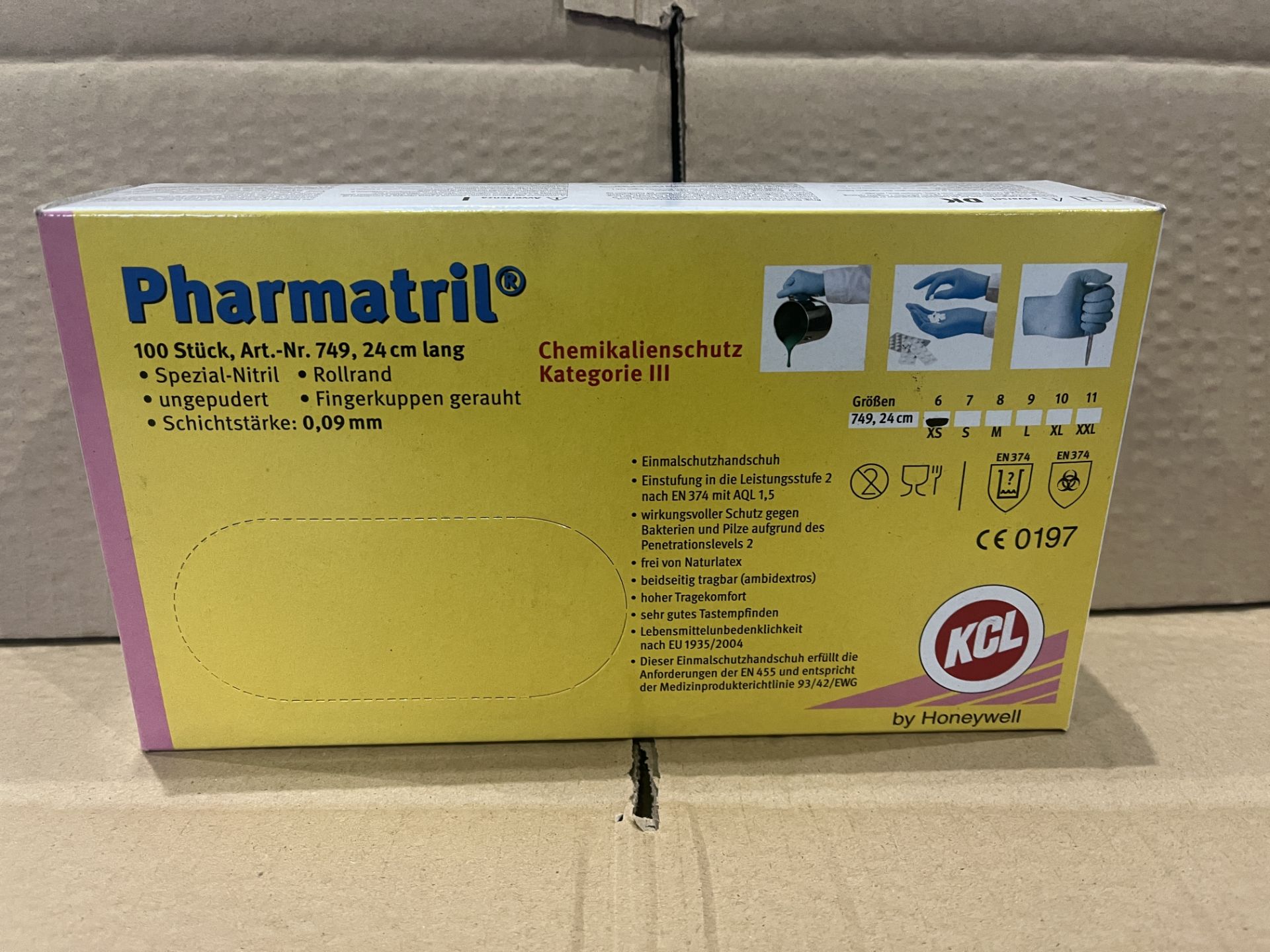 3000 X BRAND NEW PHARMATRIL BY HONEYWELL DISPOSABLE GLOVES R16-5