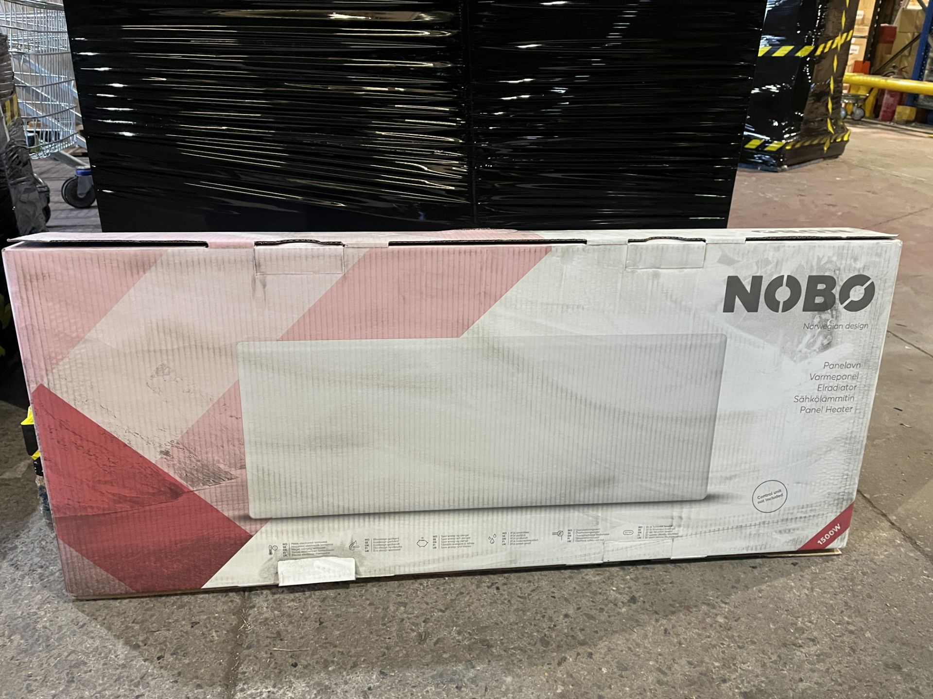 NEW BOXED NOBO PANEL HEATER. NTL4N. 1500W TOP OUTLET PANEL HEATER. ROW 1,4RACK