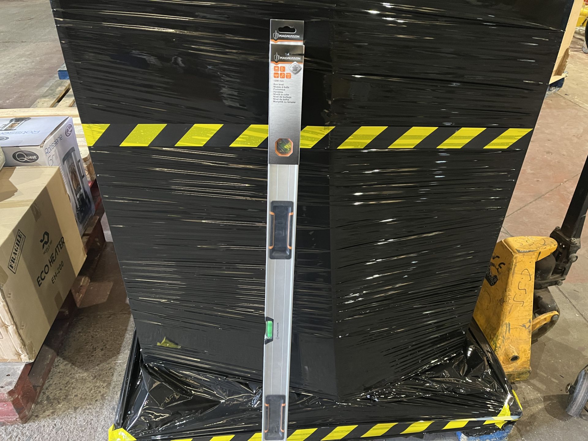 4 x NEW PACKAGED MAGNUSSON 1200MM BOX LEVEL - ALUMINIUM. ROW 3.3RACK