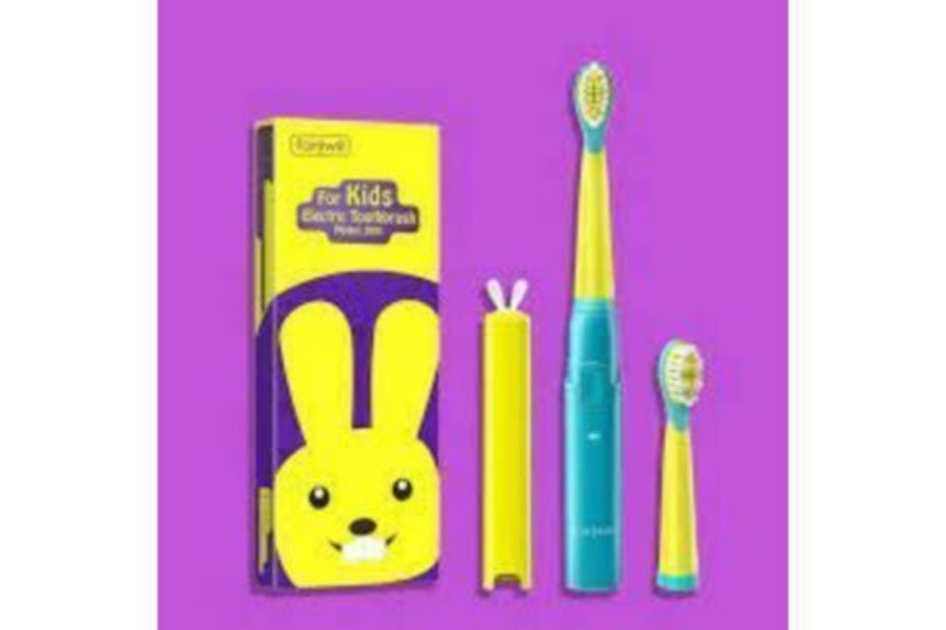 8 X BRAND NEW FAIRYWILL CHILDRENS RABBIT CHARACTER ELECTRIC TOOTHBRUSHES