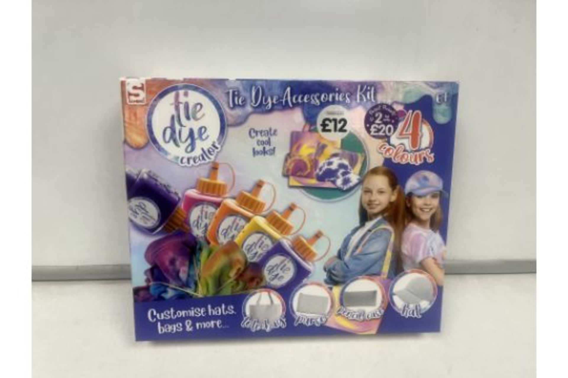 12 x New & Boxed Tie Dye Creator | Creative Art Craft For Kids | All Dye Accessories Included.
