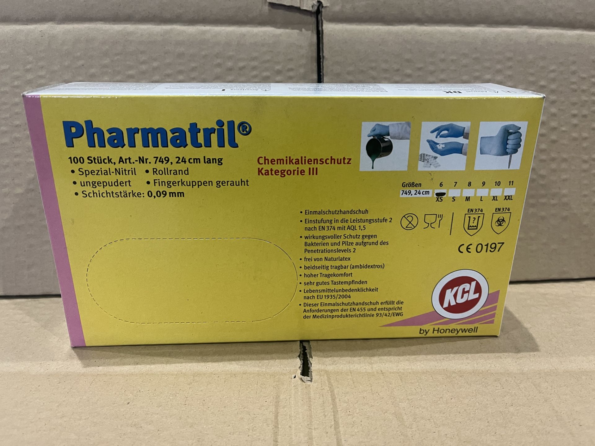 3000 X BRAND NEW PHARMATRIL BY HONEYWELL DISPOSABLE GLOVES R16-5