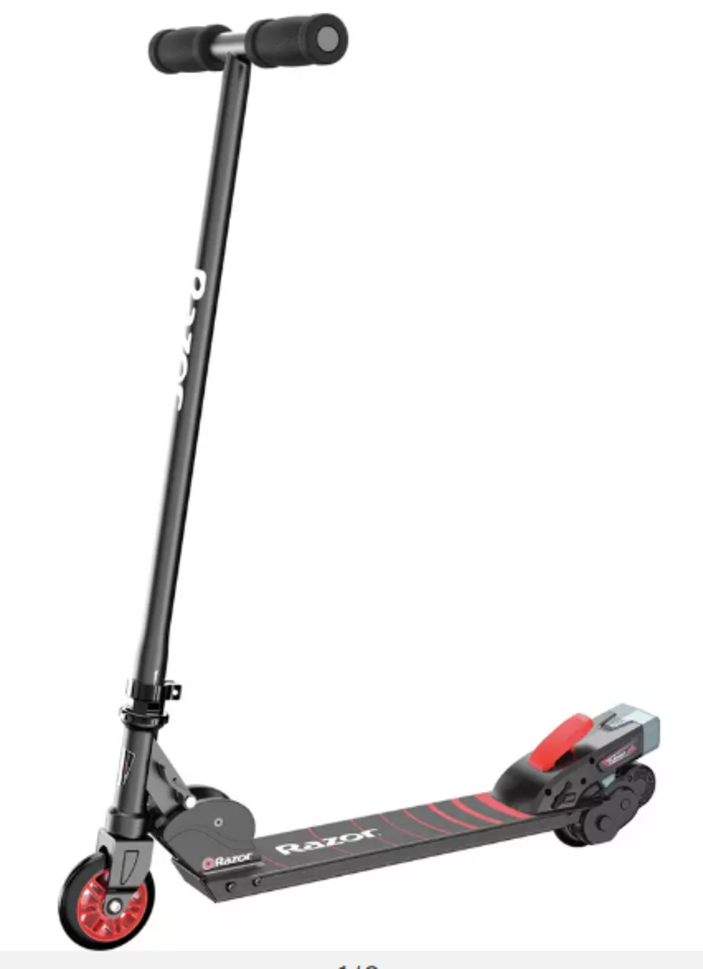 Razor Turbo A Black Label Electric Scooter. RRP £155.00. Simply step on and kick off to activate the