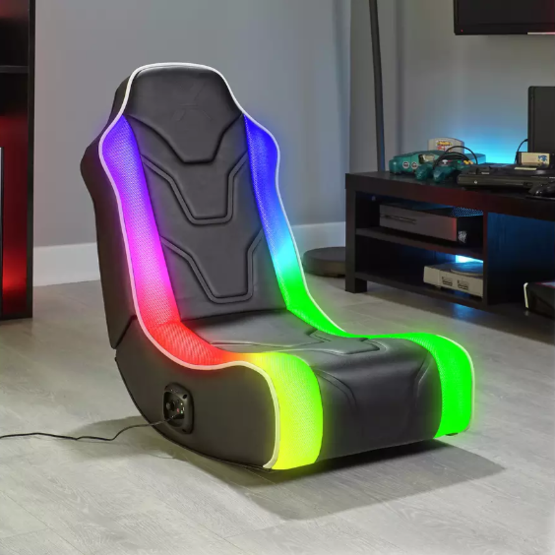 X Rocker Chimera RGB Neo Motion 2.0 Stereo LED Gaming Chair. RRP £129.00. Light up your game room - Image 2 of 2