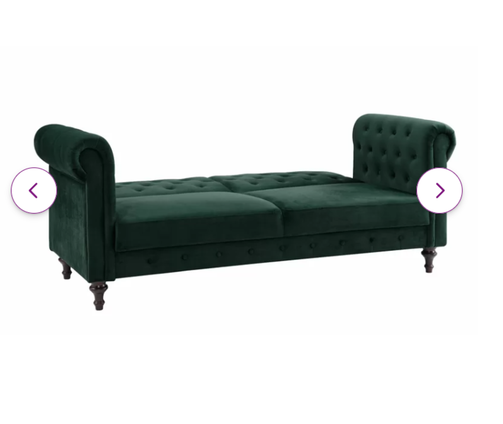 Carrasco Upholstered Sofa Bed. RRP £749.99. This wonderful-looking 3-seater chesterfield sofa bed is - Image 3 of 3