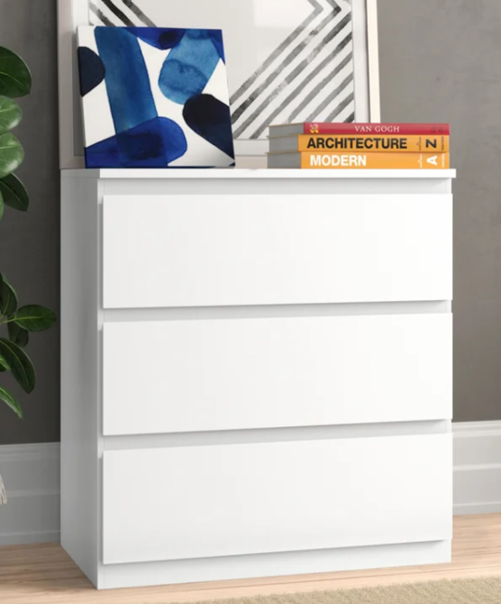 Cunha 3 - Drawer Chest of Drawers. RRP £99.99. Solve storage woes with this chest of drawers,