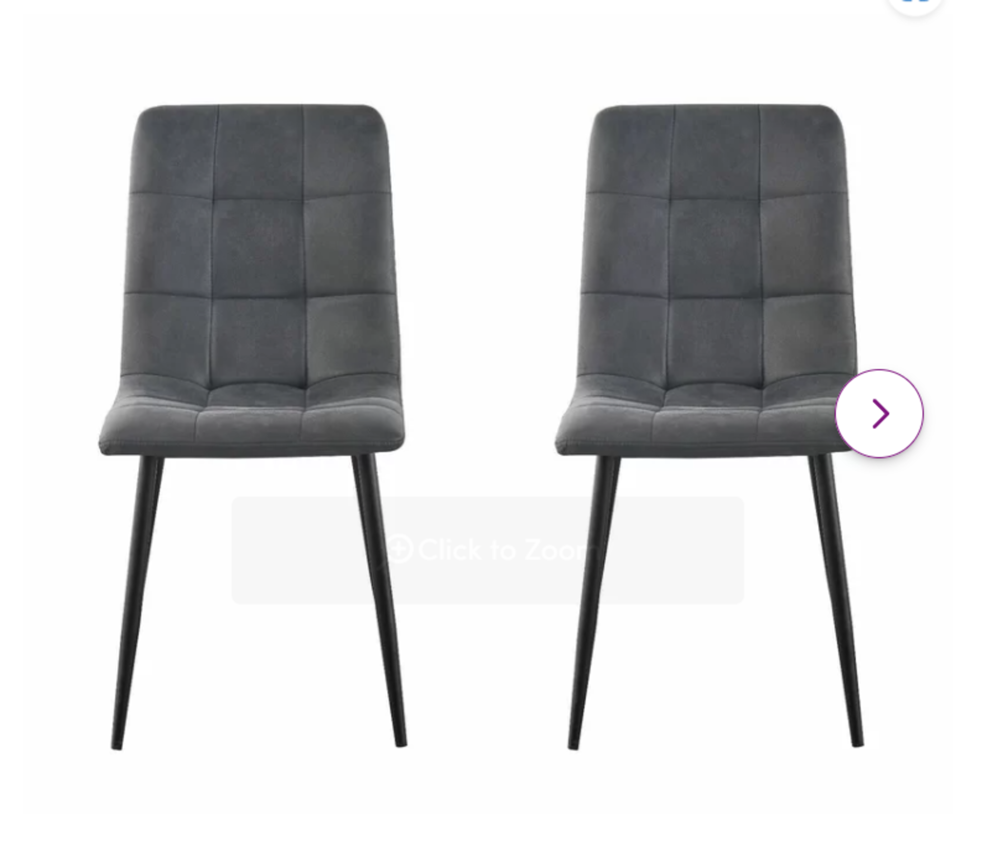 Aliasa Tufted Side Chair (Set of 2). RRP £145.00. These side chairs add comfortable, sophisticated