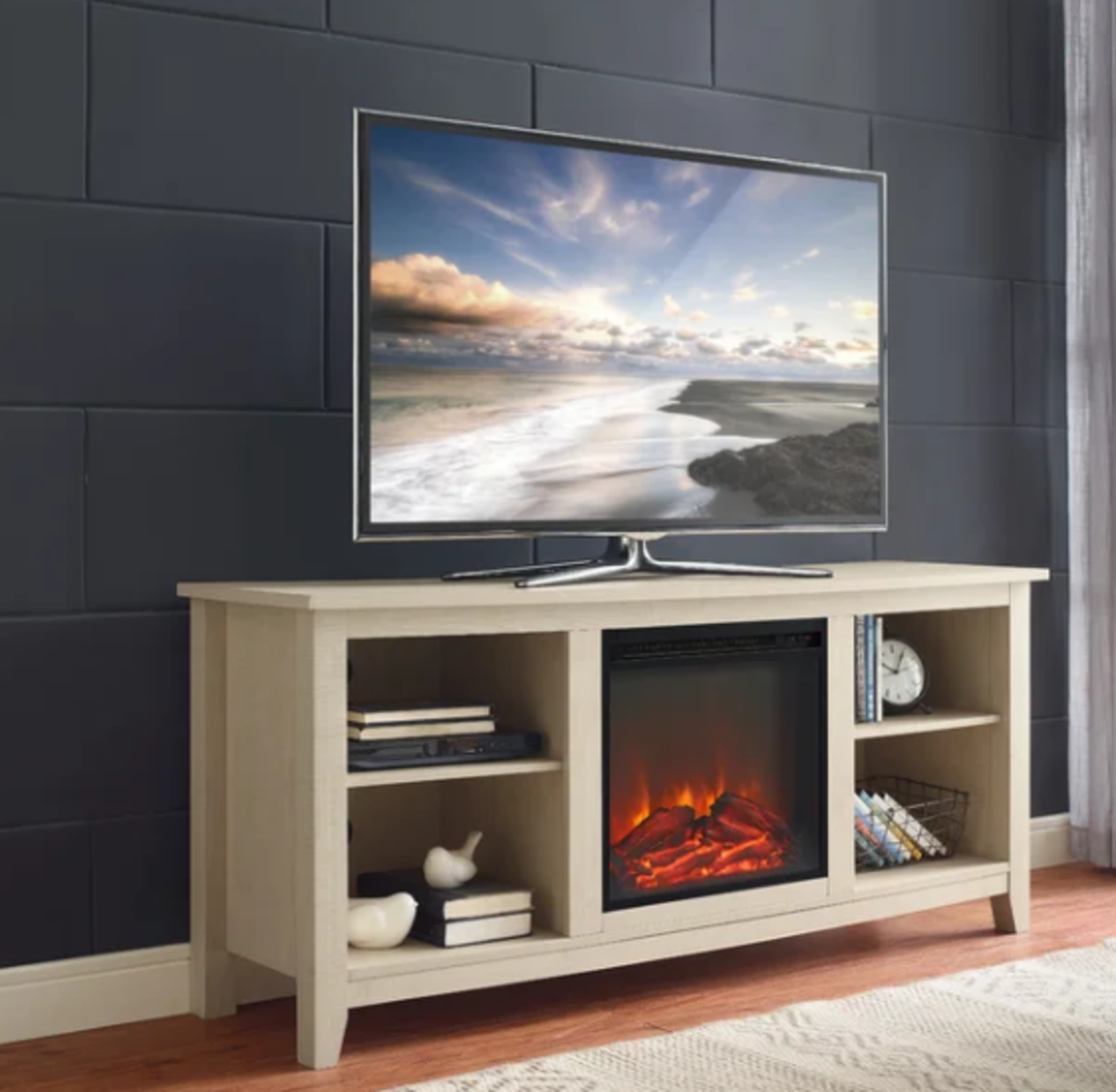 Berenice TV Stand for TVs up to 65. RRP £309.99. Create an eye-catching focal point in your living