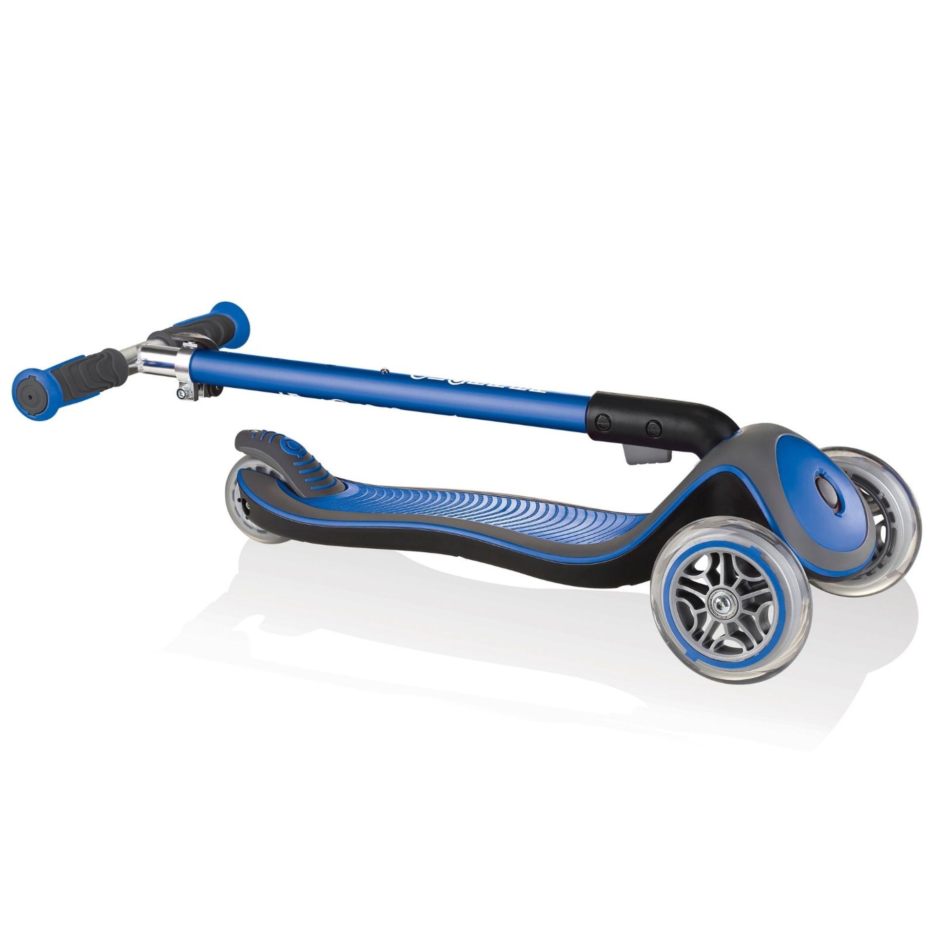 Globber Elite Deluxe Scooter - Navy Blue. RRP £109.99. The Elite Delux is a fast, easy folding - Image 2 of 2