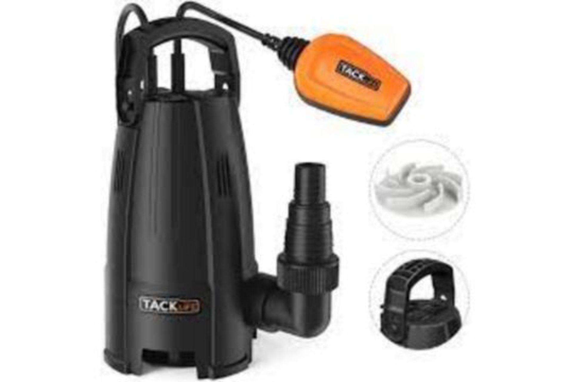 TRADE LOT 10 X NEW BOXED Tacklife GSUP2B 400W Corded Submersible Utility Water Pump. (ROW 17)