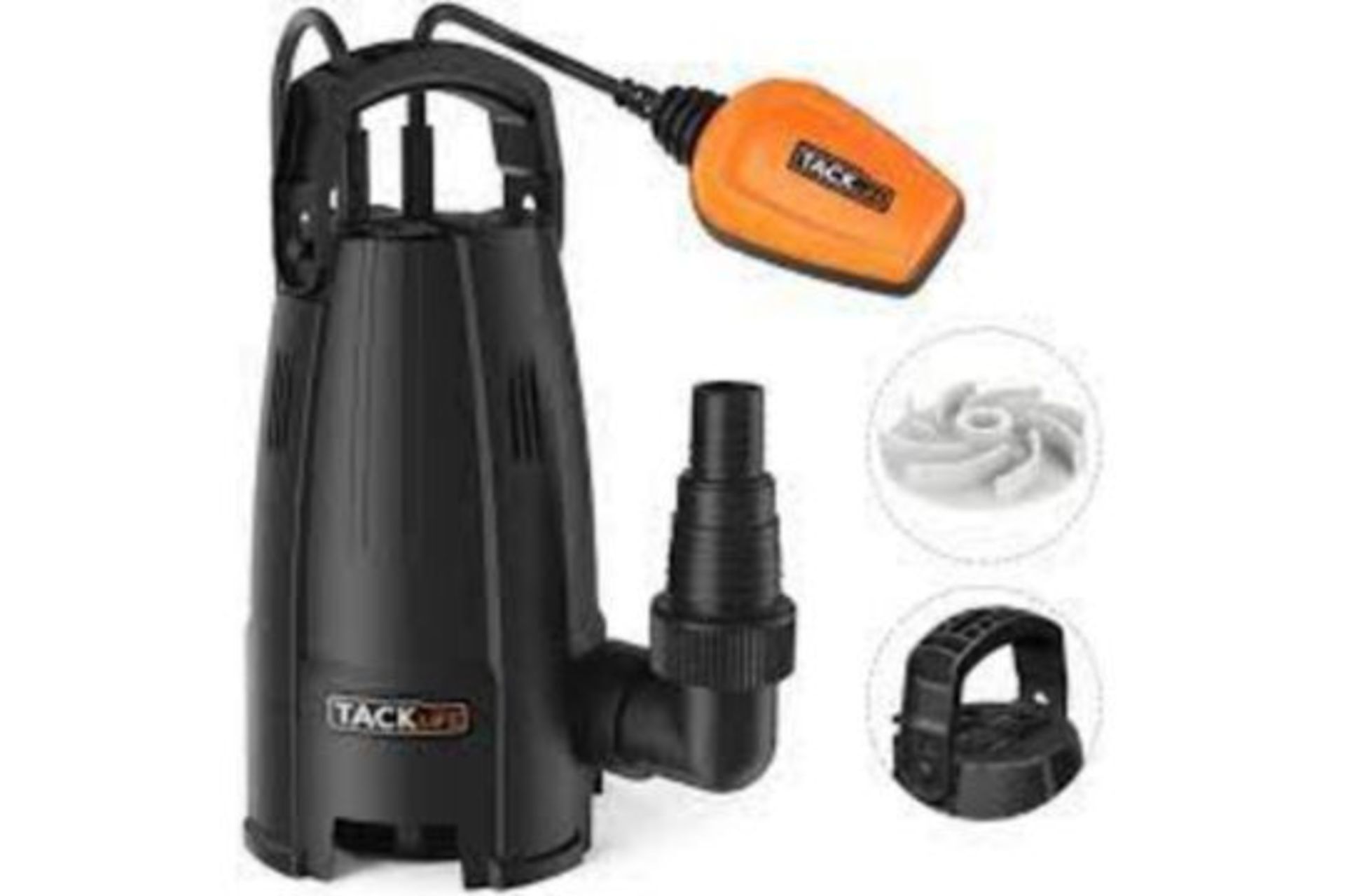 NEW BOXED Tacklife GSUP2B 400W Corded Submersible Utility Water Pump. (ROW 17)