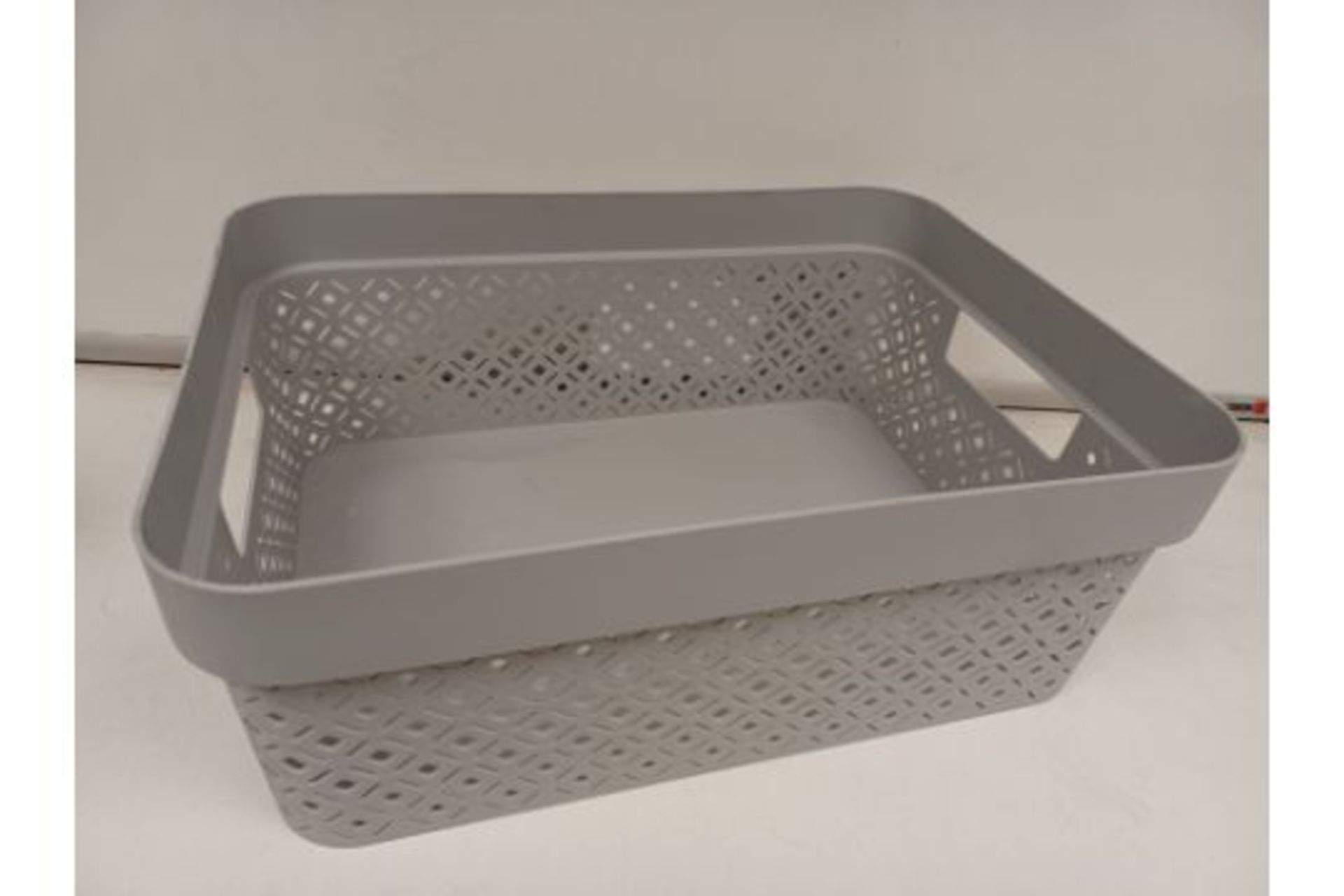 PALLET TO CONTAIN 352 X New Curver Terazzo Storage Basket - 11L - Grey. (253427). Curver Terrazzo - Image 2 of 2