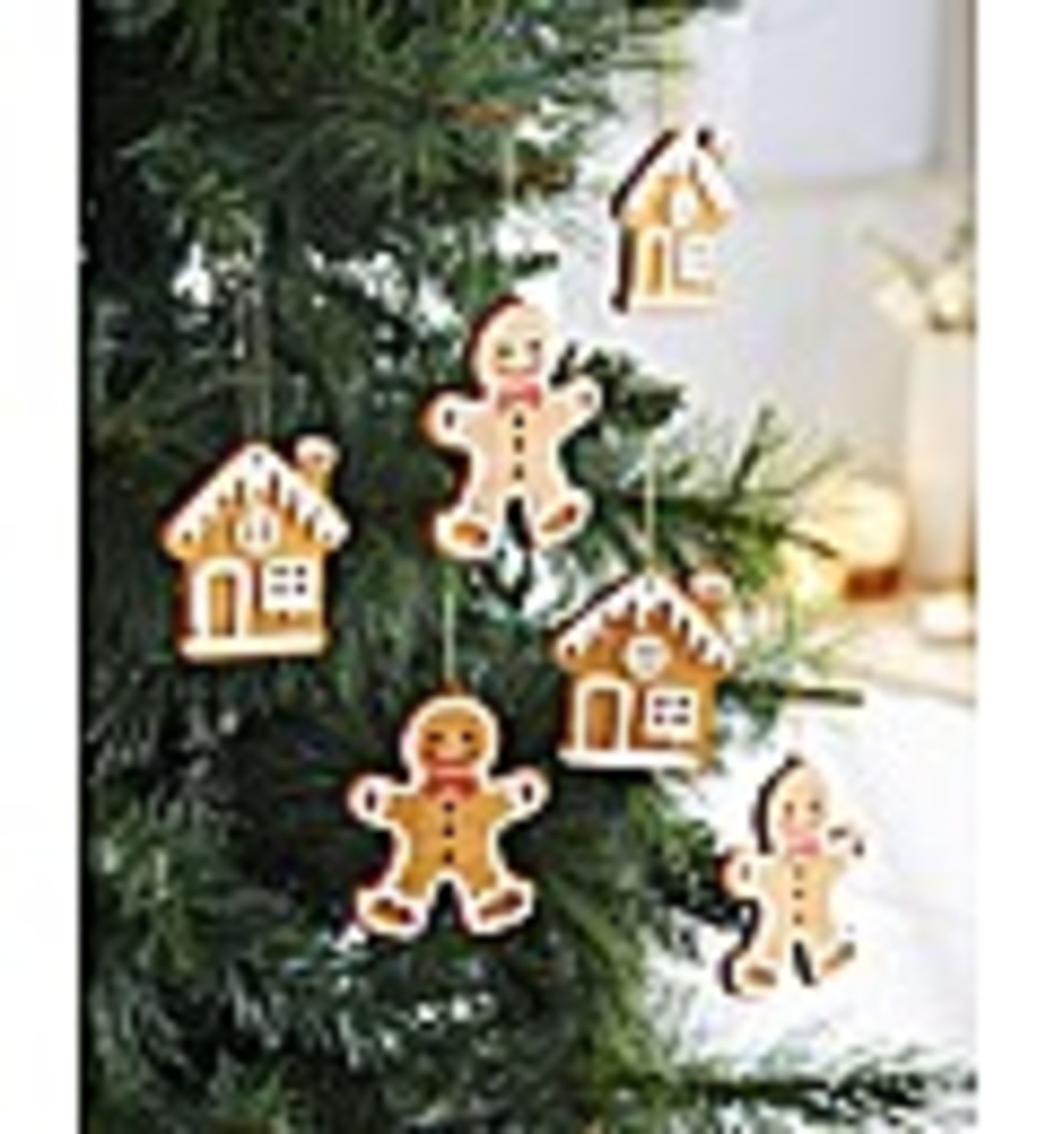 6 Gingerbread Baubles GB995401 RRP £ 12
