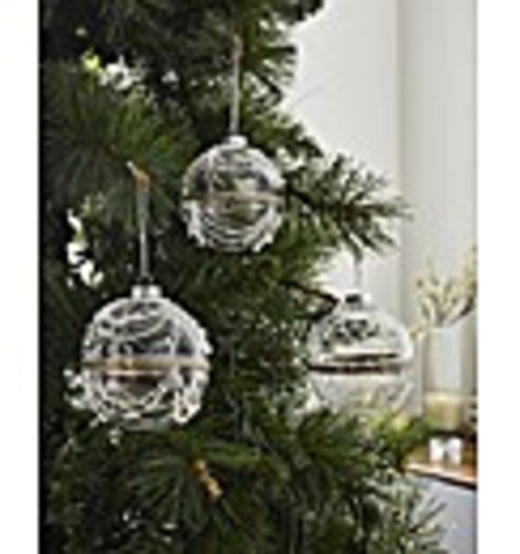 3 Trinket Box Glass Baubles AS711501 RRP £ 14