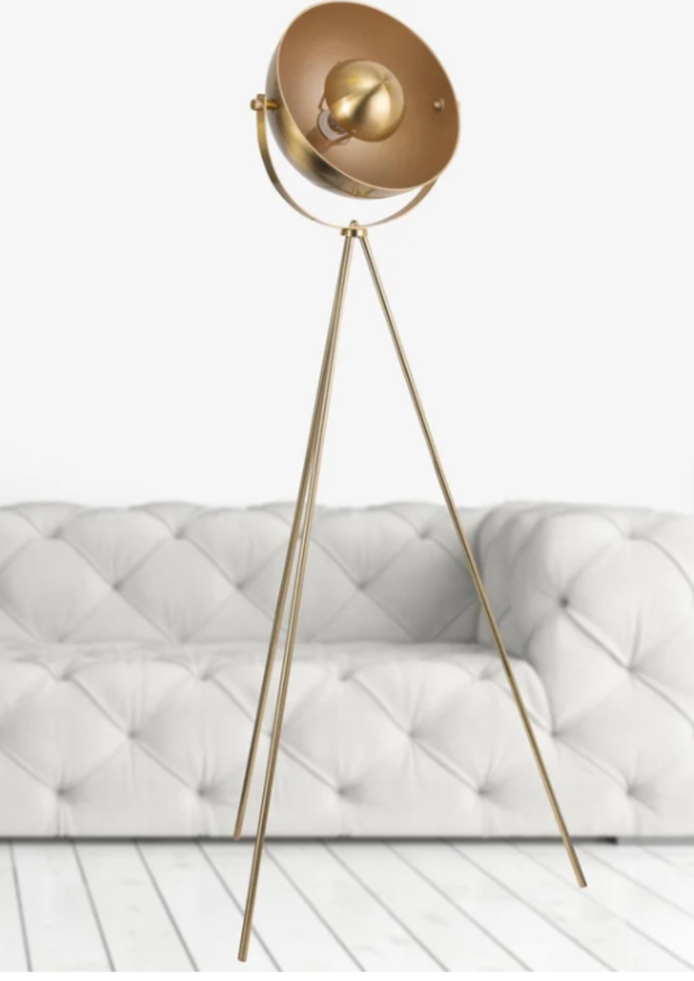 Mallen 150cm Tripod Floor Lamp. This tripod lamp is suitable for the hallway, home office, study, - Image 2 of 2