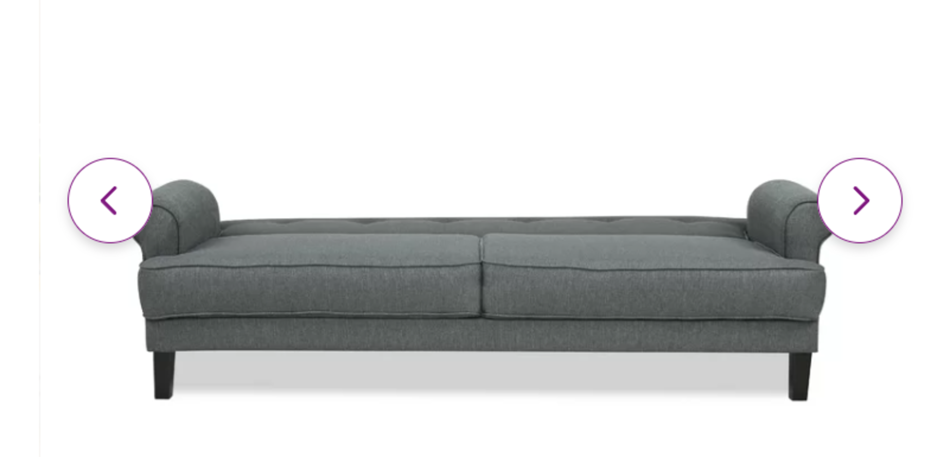 O'Leary 3 Seater Upholstered Sofa Bed. RRP £519.99. With a button back, scroll arms, and high - Image 2 of 2