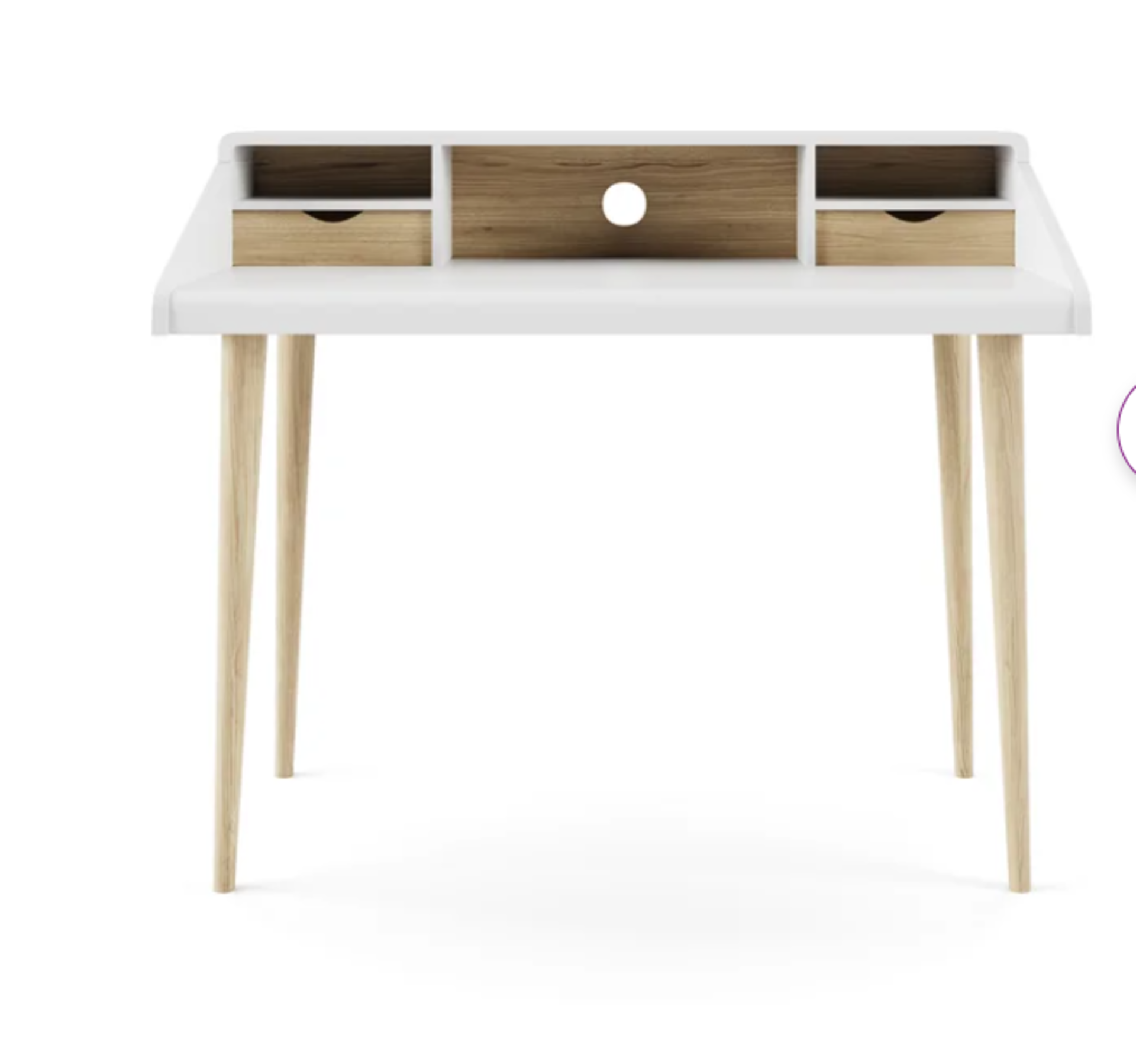 Evesham Desk. This desk is as stylish and on-trend as they come. The beautifully angled design