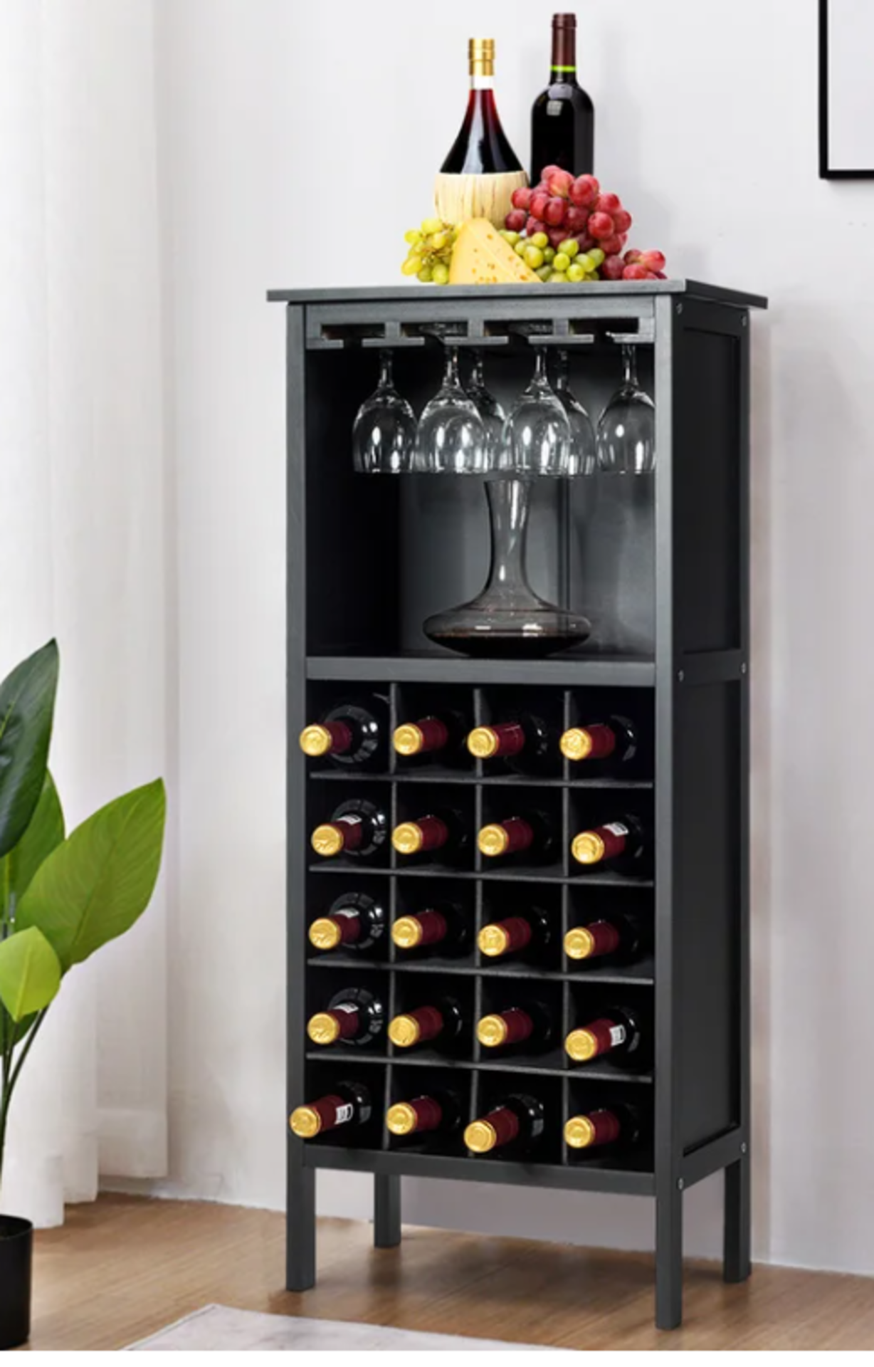 Westfield 20 Bottle Solid Wood Floor Wine Bottle & Glass Rack. Our wine cabinet is an ideal choice