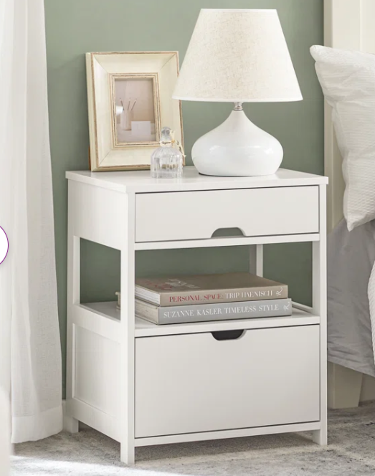 Suni Manufactured Wood Bedside Table. Whether you use this as a side cabinet in your living room - Image 2 of 2