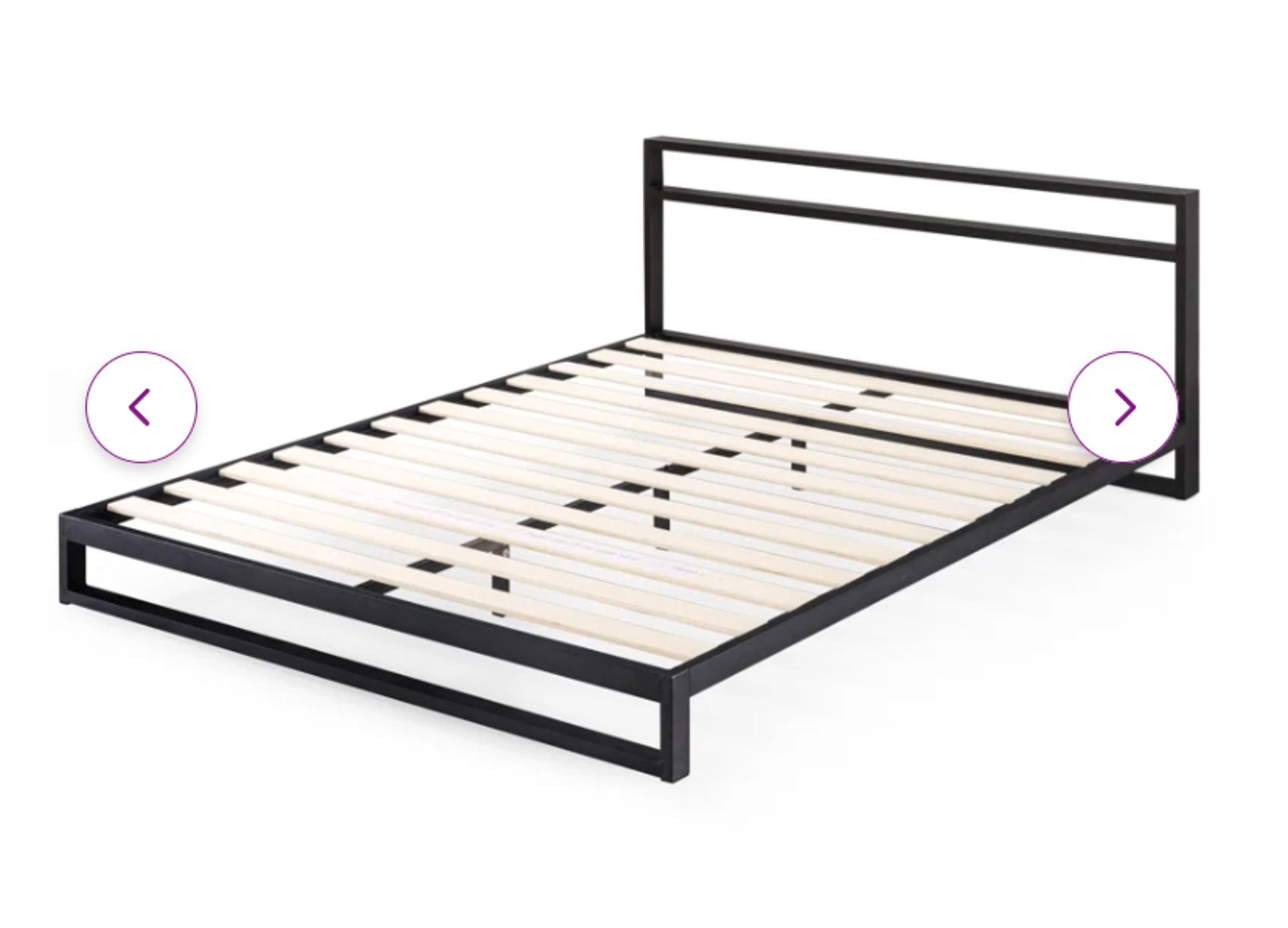 Rhoton Metal Bed. RRP £349.99. Super King. This minimalist bed frame offers the perfect basis for - Image 2 of 2
