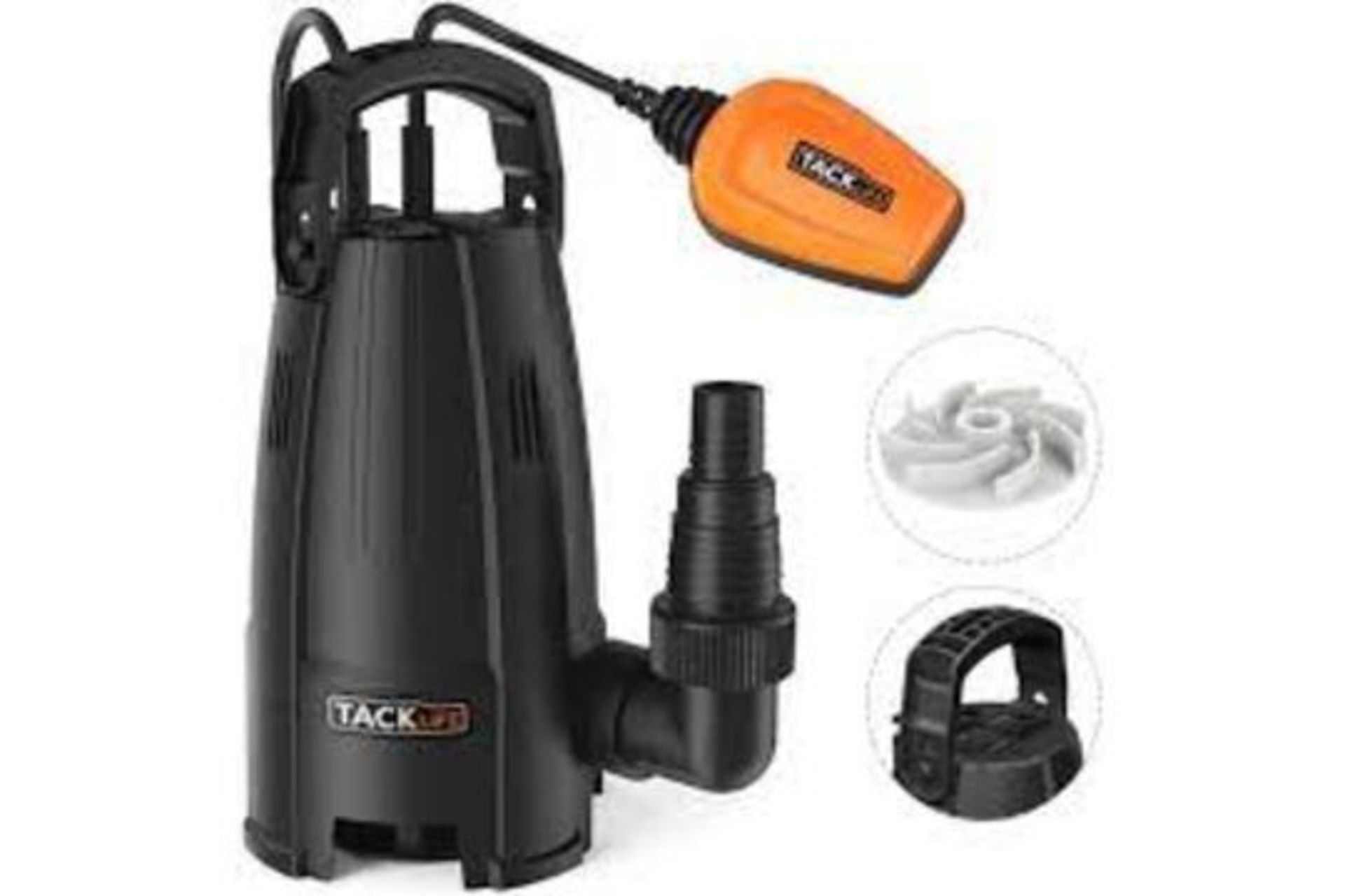 2 X NEW BOXED Tacklife GSUP2B 400W Corded Submersible Utility Water Pump. (ROW 17)