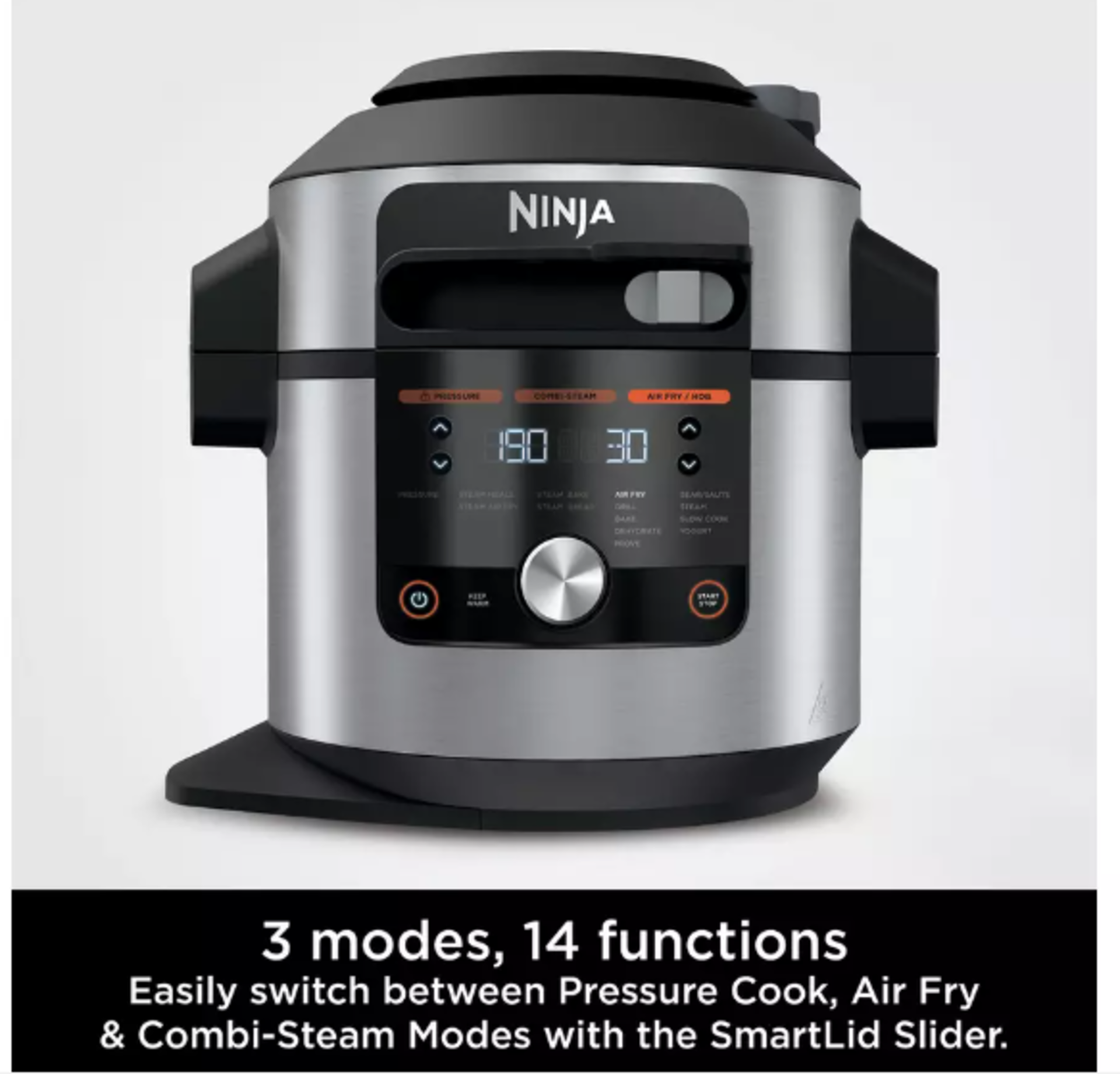 Ninja Foodi MAX 14-in-1 SmartLid 7.5L Multi-Cooker Air Fryer. RRP £319.00 - EBR