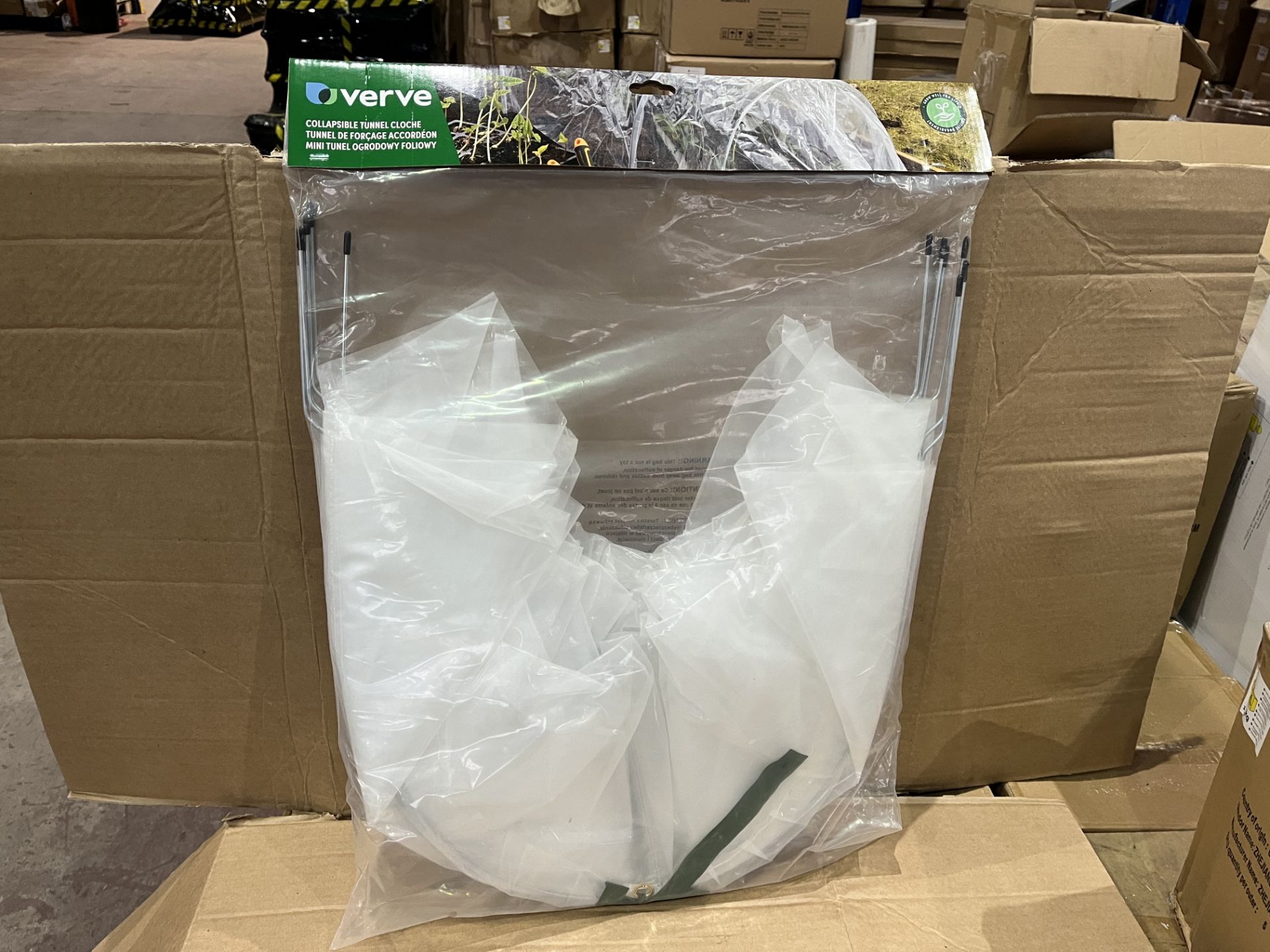 16 X BRAND NEW VERVE POLYTHENE COLLAPSIBLE TUNNEL CLOCHE RRP £22 EACH R16-11