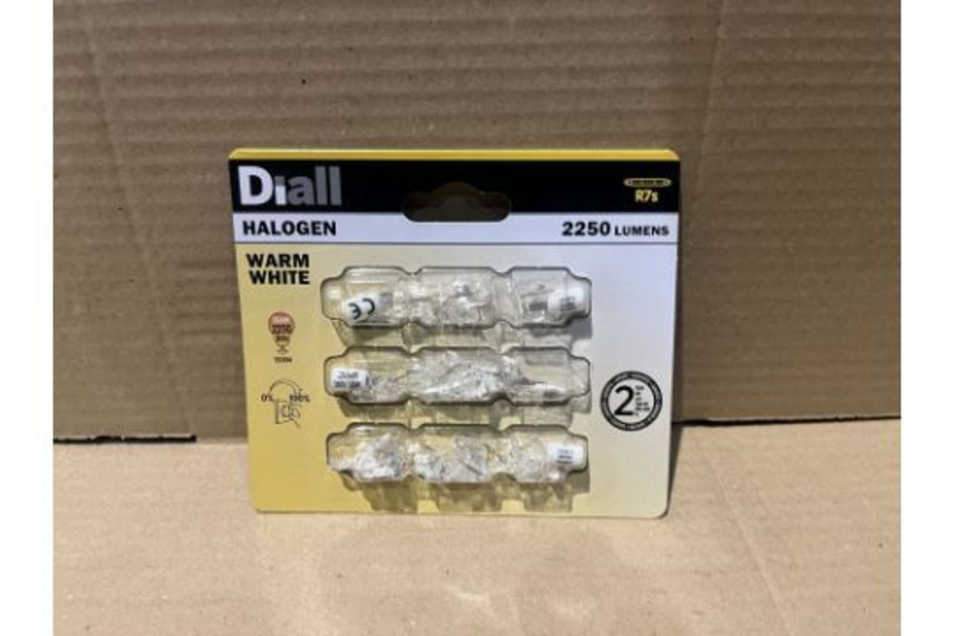 100 X BRAND NEW PACKS OF 4 DIALL G4 10W WARM WHITE DIMMABLE LIGHT BULBS RRP £6 EACH R12-8