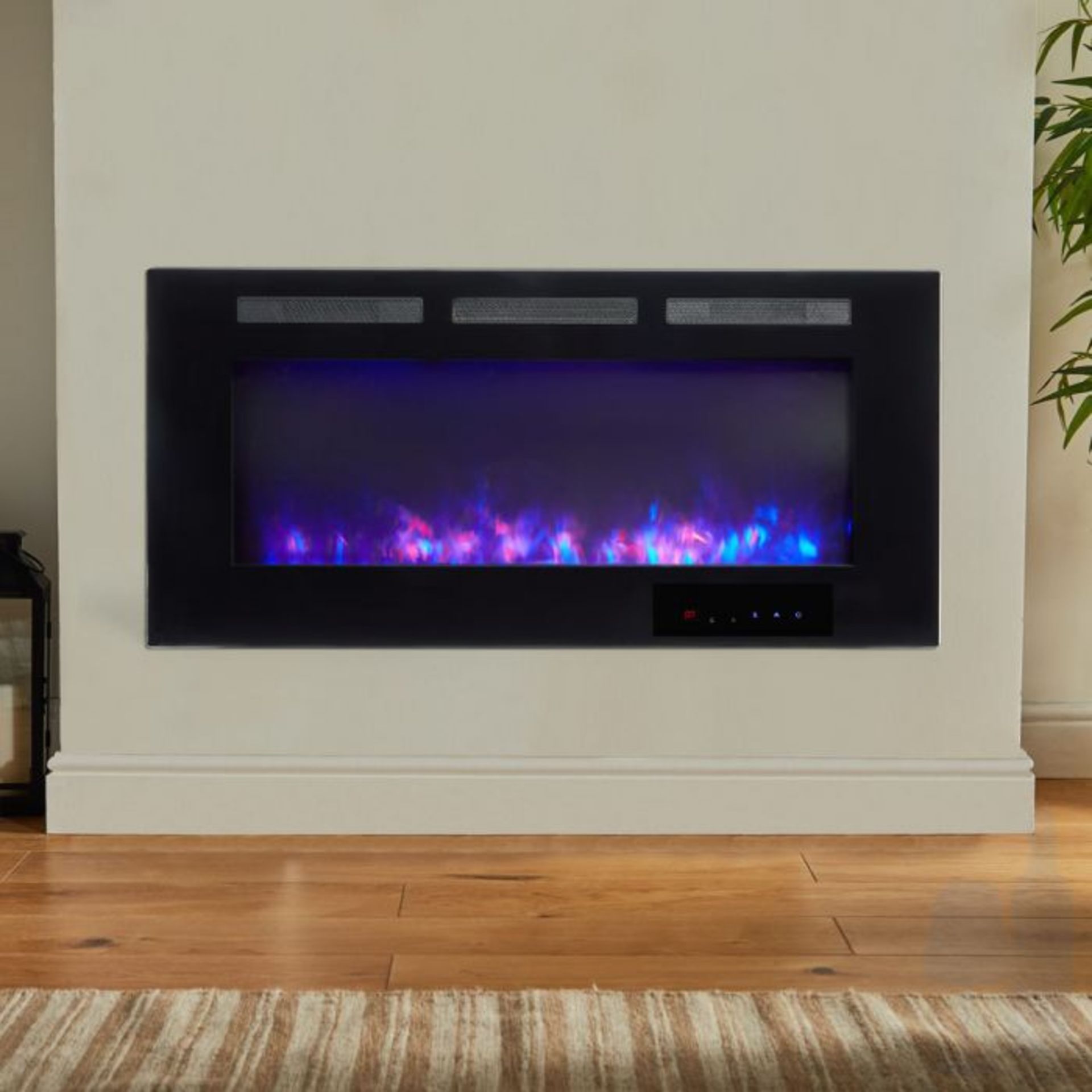 NEW BOXED 1900W 42" Insert Wall Mounted Fireplace. RRP £419.99. (REF459) (ROW6) Fill your room