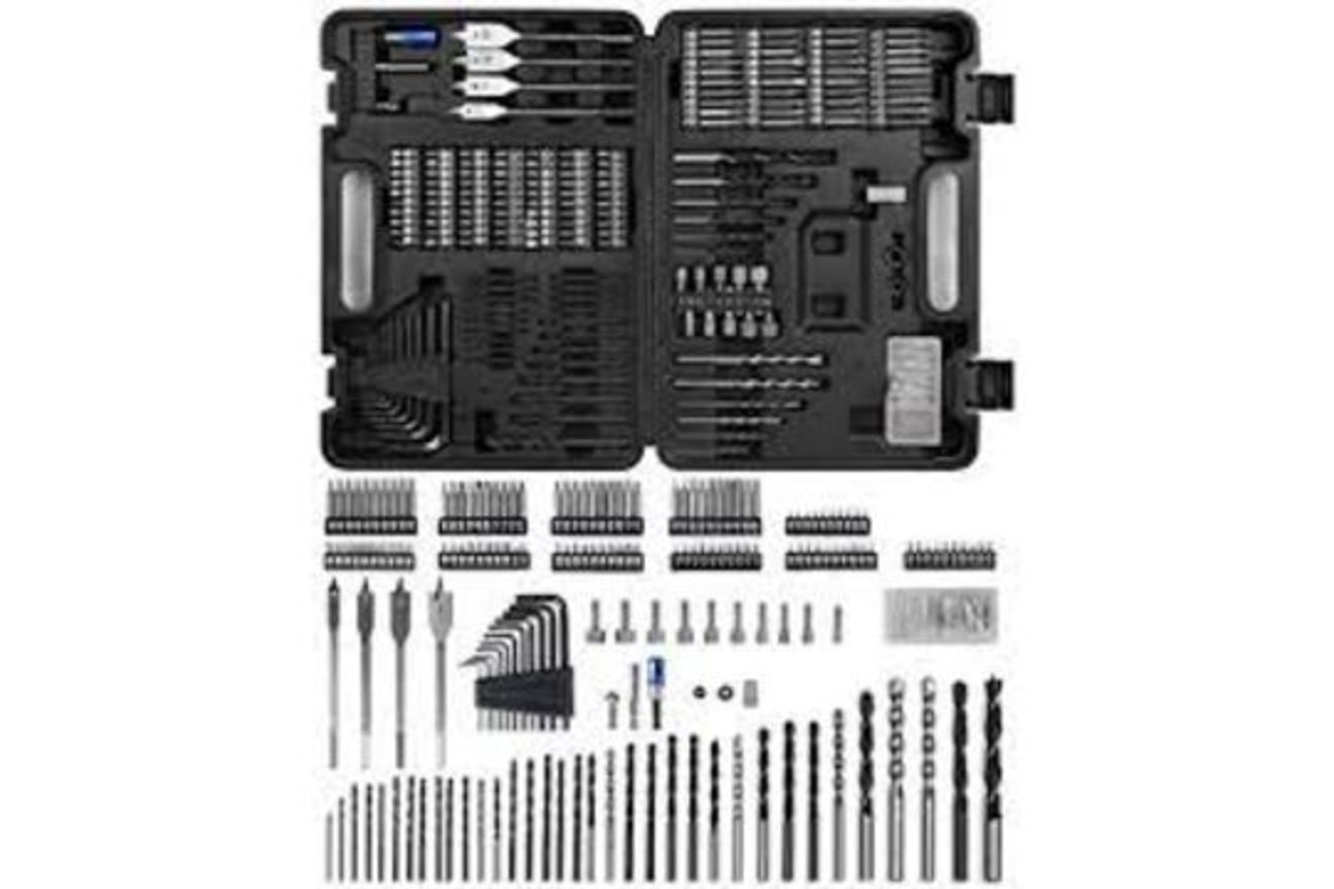 2 x NEW BOXED WESCO Drill Bit Set, 199Pcs Combination Drill Bit Sets Includes HSS Twist Drill