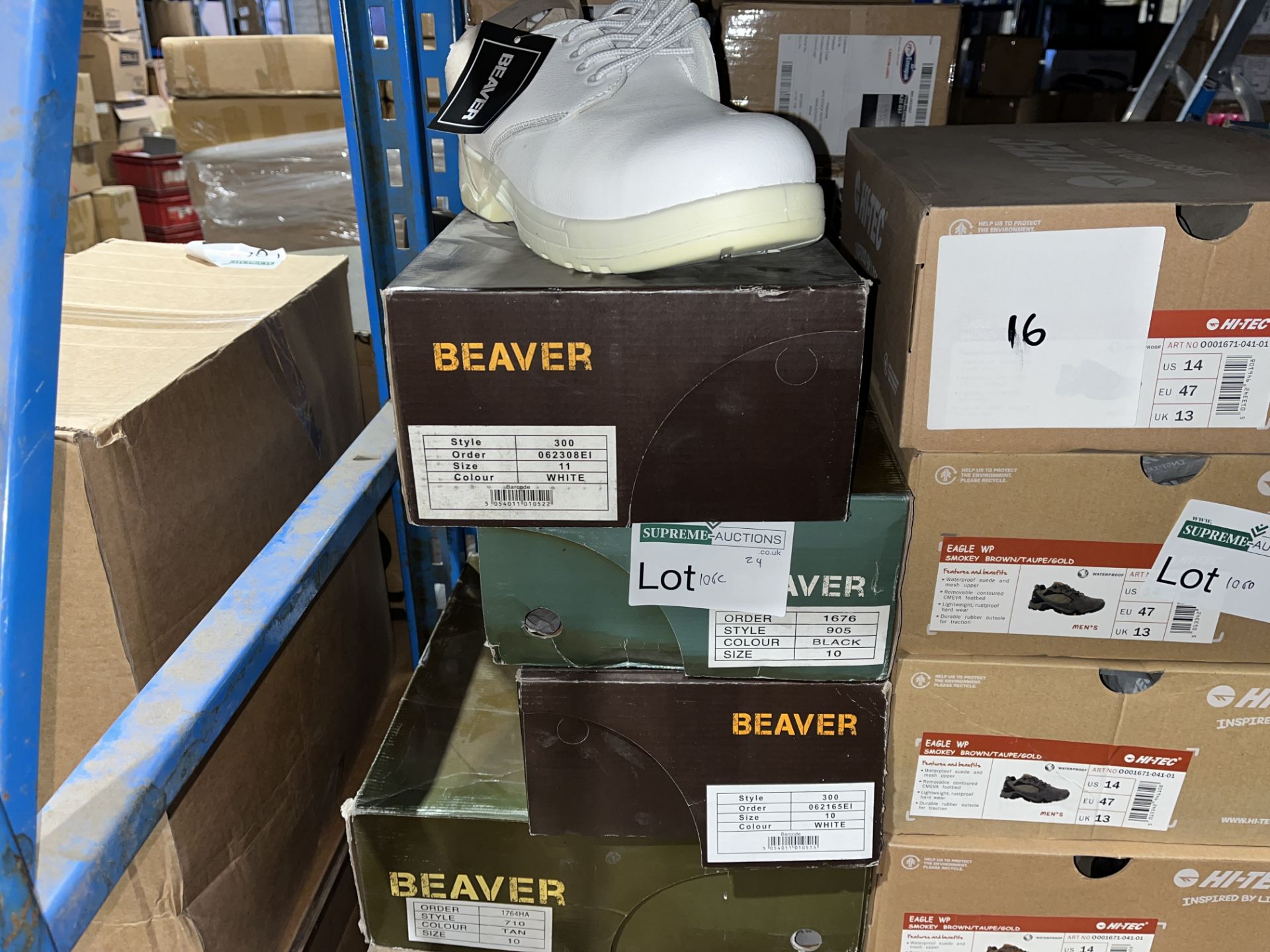 4 X BRAND NEW BEAVER WORK BOOTS IN VARIOUS STYLES AND SIZES S1-27