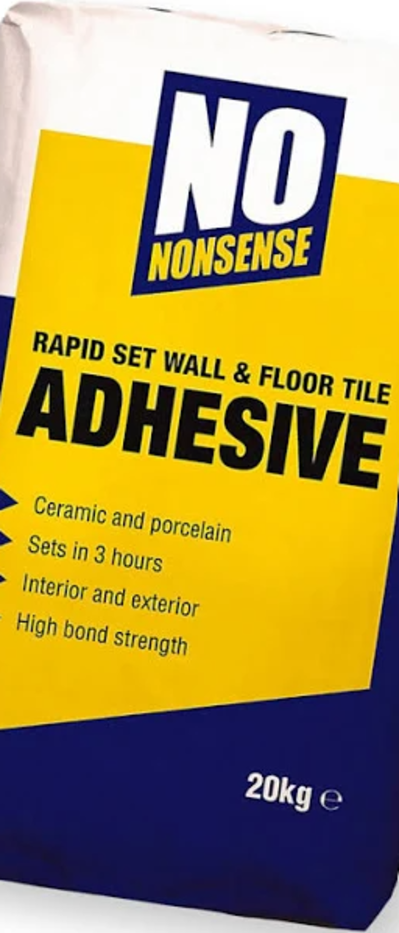 PALLET TO CONTAIN 13 x No Nonsense Tile Adhesive 20Kg Grey - Image 2 of 2