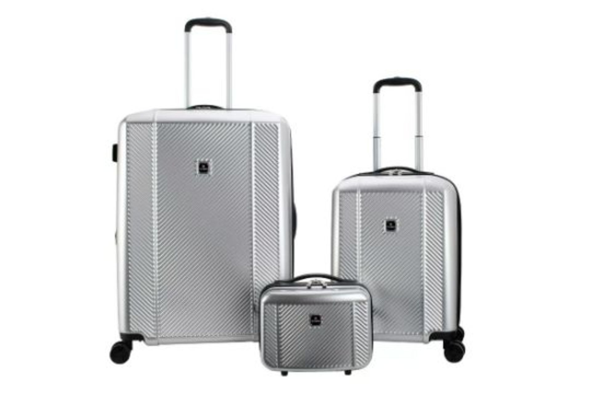 New Boxed 3 Piece Sets of TAG Spectrum Hardside Luggage Set. (SILVER). RRP £199.99 per set. Get - Image 2 of 2