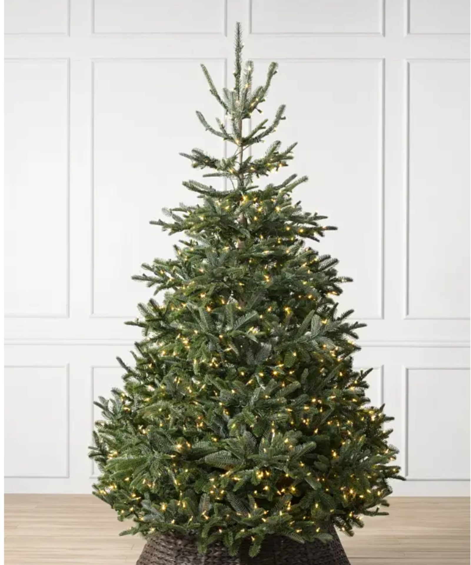 BH (The worlds leading Christmas Trees) BH Nordmann Fir 8ft with LED Clear Lights. RRP £1,199.00.
