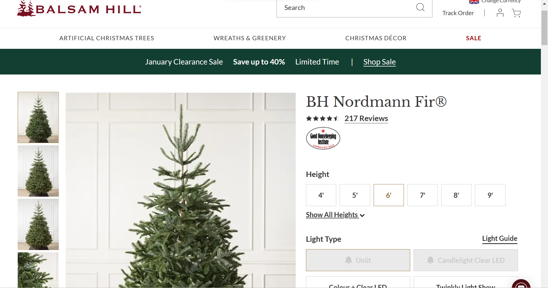 BH (The worlds leading Christmas Trees) BH Nordmann Fir 7ft. Unlit. RRP £449.00 Bring home the - Image 2 of 2