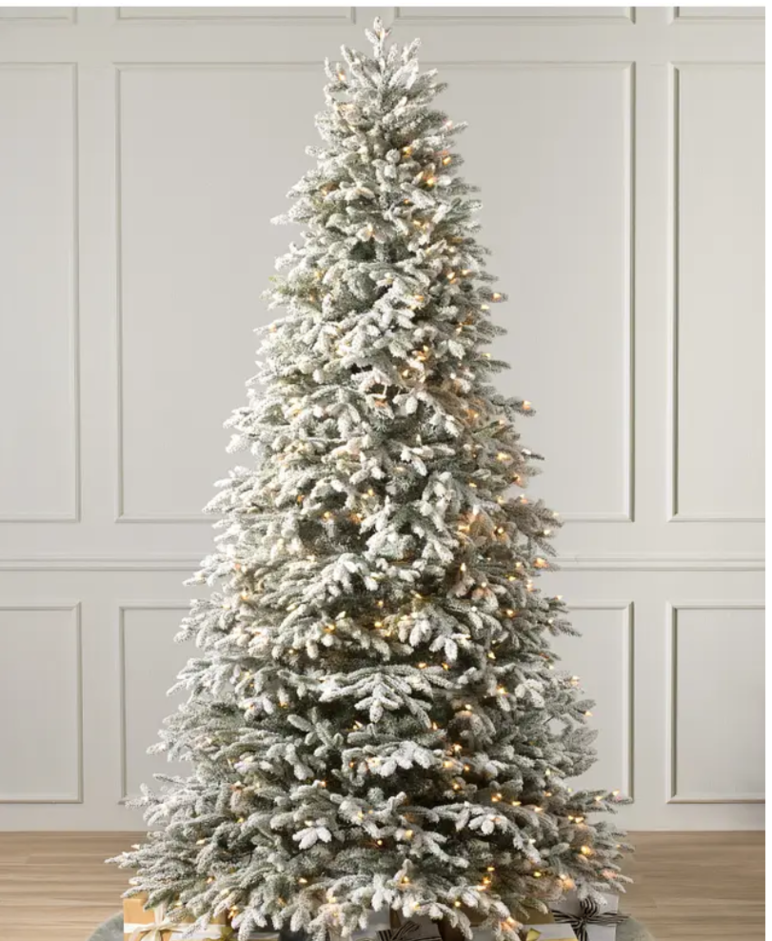 BH (The worlds leading Christmas Trees) Frosted Fraser Fir 6ft with LED Clear Lights. RRP £749.00.