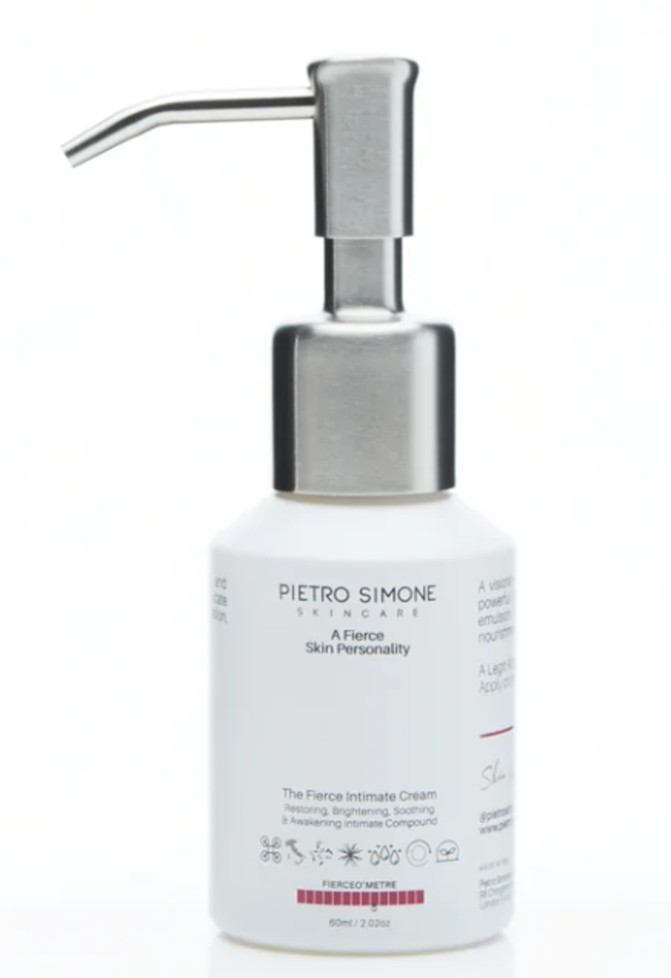2 x Pietro Simone Skincare: THE FIERCE INTIMATE CREAM 60ML. RRP £95.00. An advanced powerful blend
