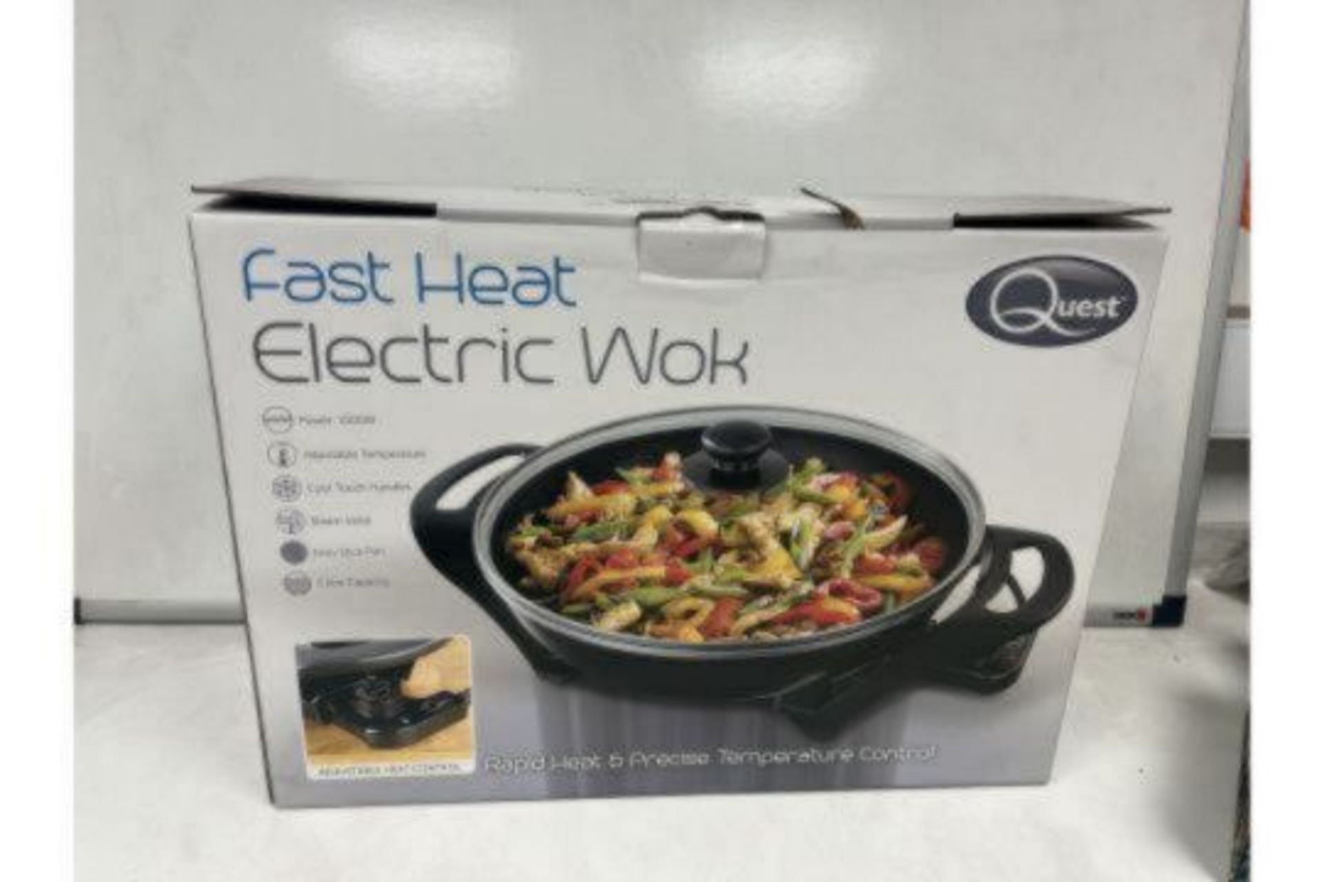 TRADE LOT 4 X BRAND NEW QUEST 1500W FAST HEAT ELECTRIC WOK R4