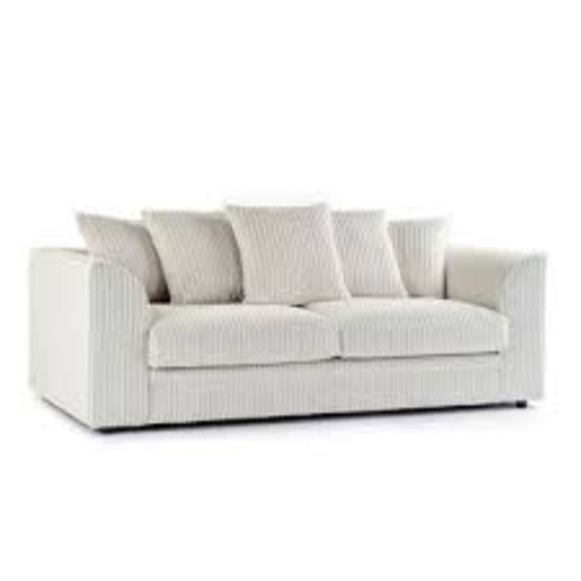 Latitude Run Horades 3 Seater Upholstered Sofa. RRP £1,099.00. White. Hannah 3 seater sofa With deep - Image 2 of 2