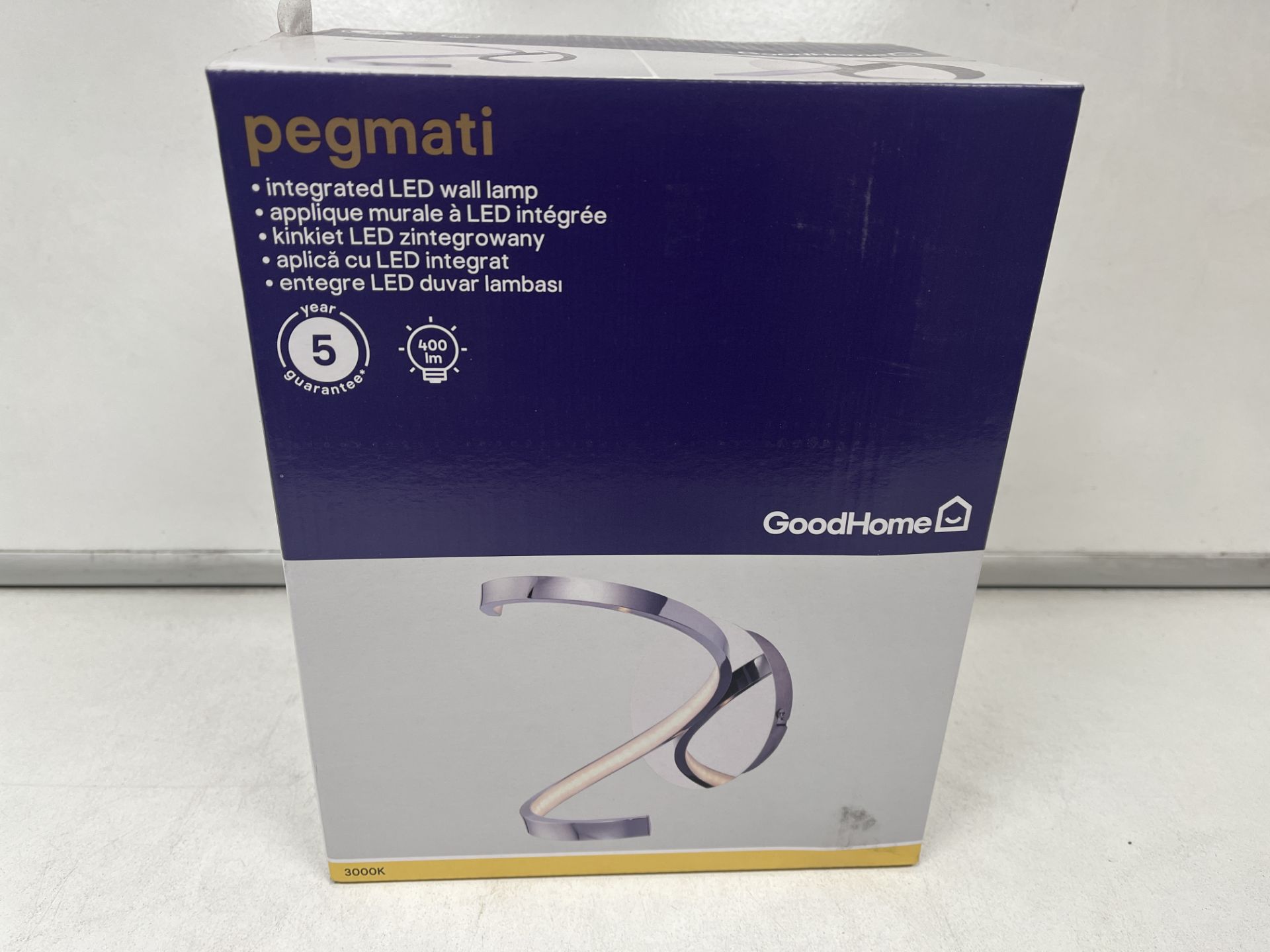 6 X NEW BOXED GOODHOME PEGMATI INTEGRATED LED WALL LAMPS. ROW12.4