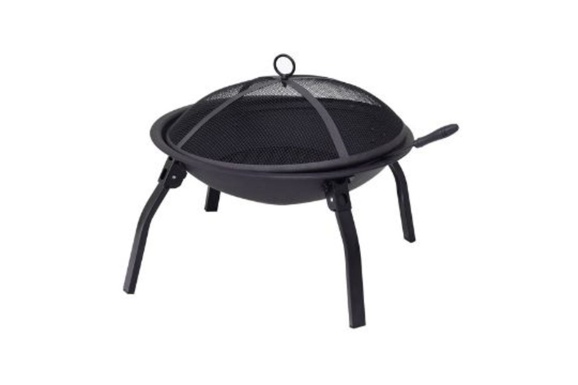 PALLET TO CONTAIN 5 x New Boxed Portable Folding Fire Pit BBQ 4 Leg Fire bowl Cooking Campfire. - Image 3 of 3