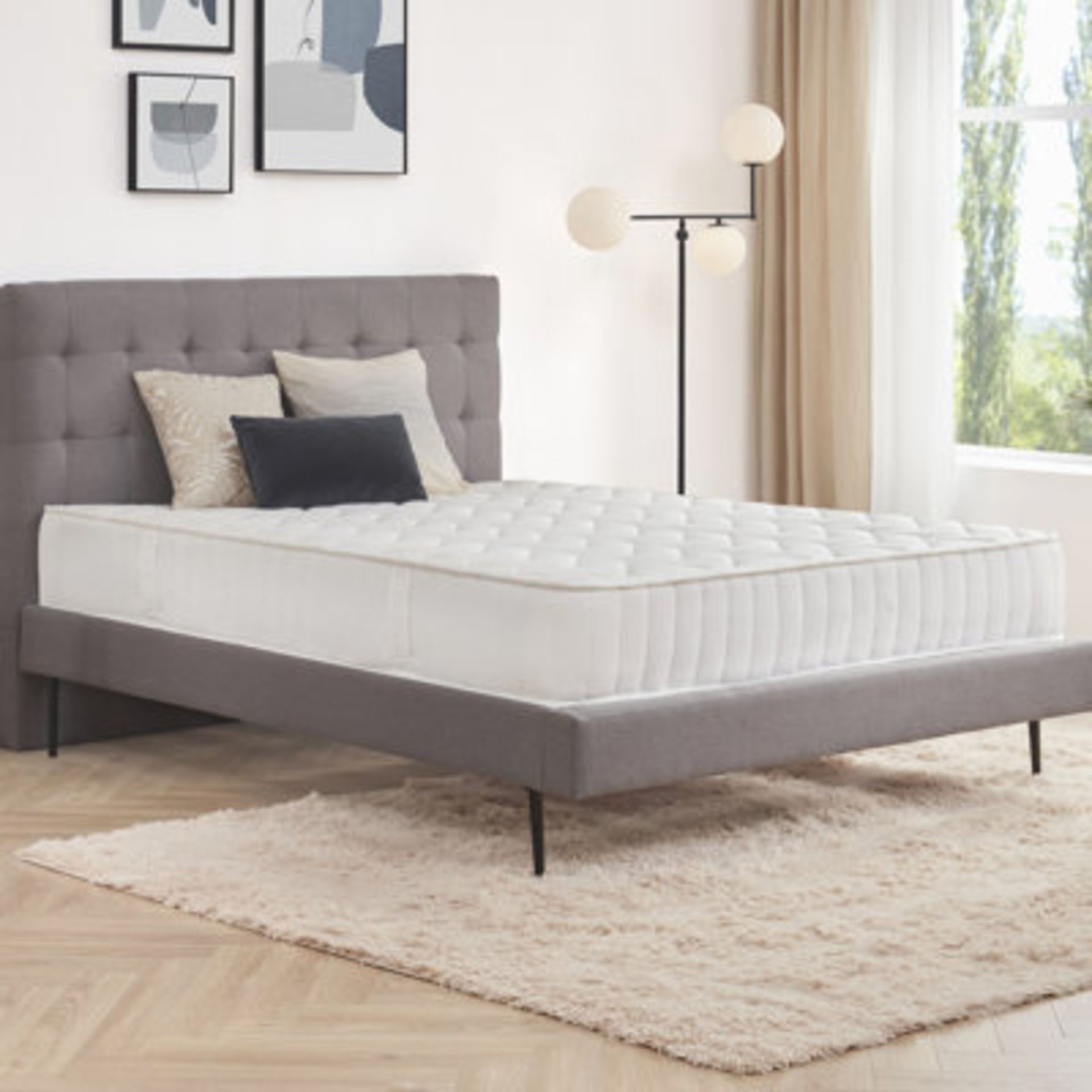 White Noise Oklahoma Hybrid Pocket 420 Springs Mattress. 150x200cm. With this mattress you create