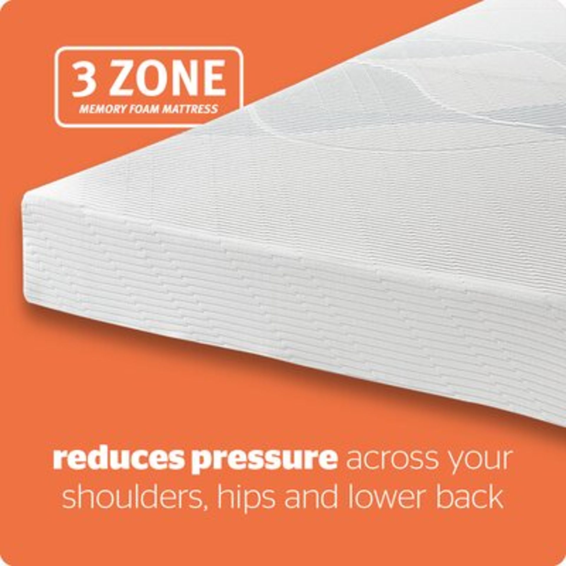 Silent Night 3-Zone Memory Foam Mattress. Double. The mattress contains a comfort layer of body - Image 2 of 2