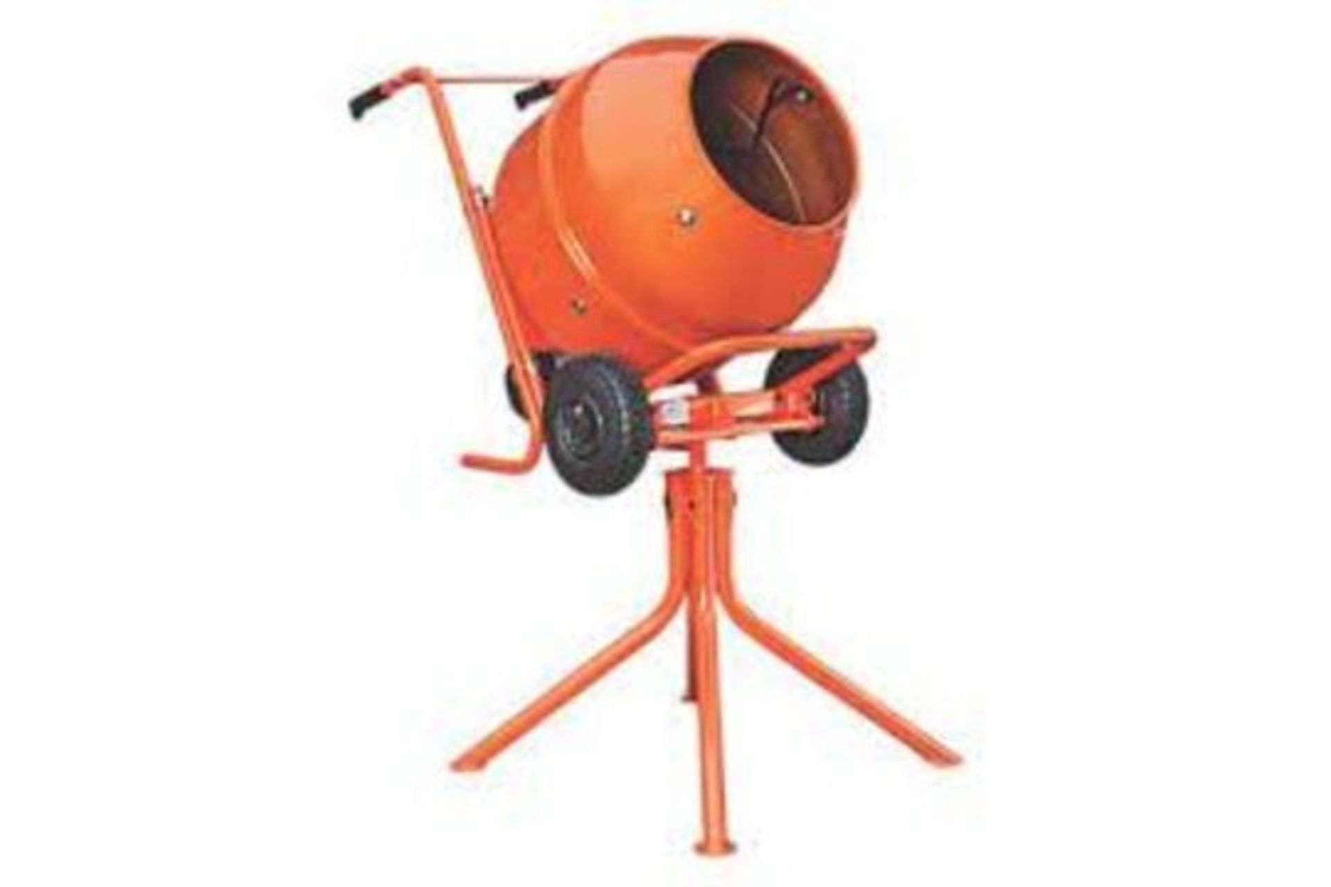 134LTR CONCRETE MIXER 230V. Upright mixer for small to medium building projects. Light and