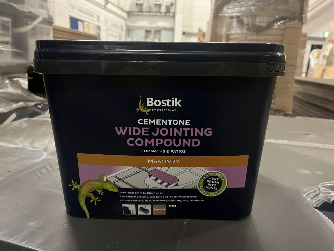 PALLETS & TRUCK LOADS OF BOSTIK 15KG CEMETONE WIDE JOINTING COMPOUND FOR PATHS AND PATIOS - DELIVERY AVAILABLE