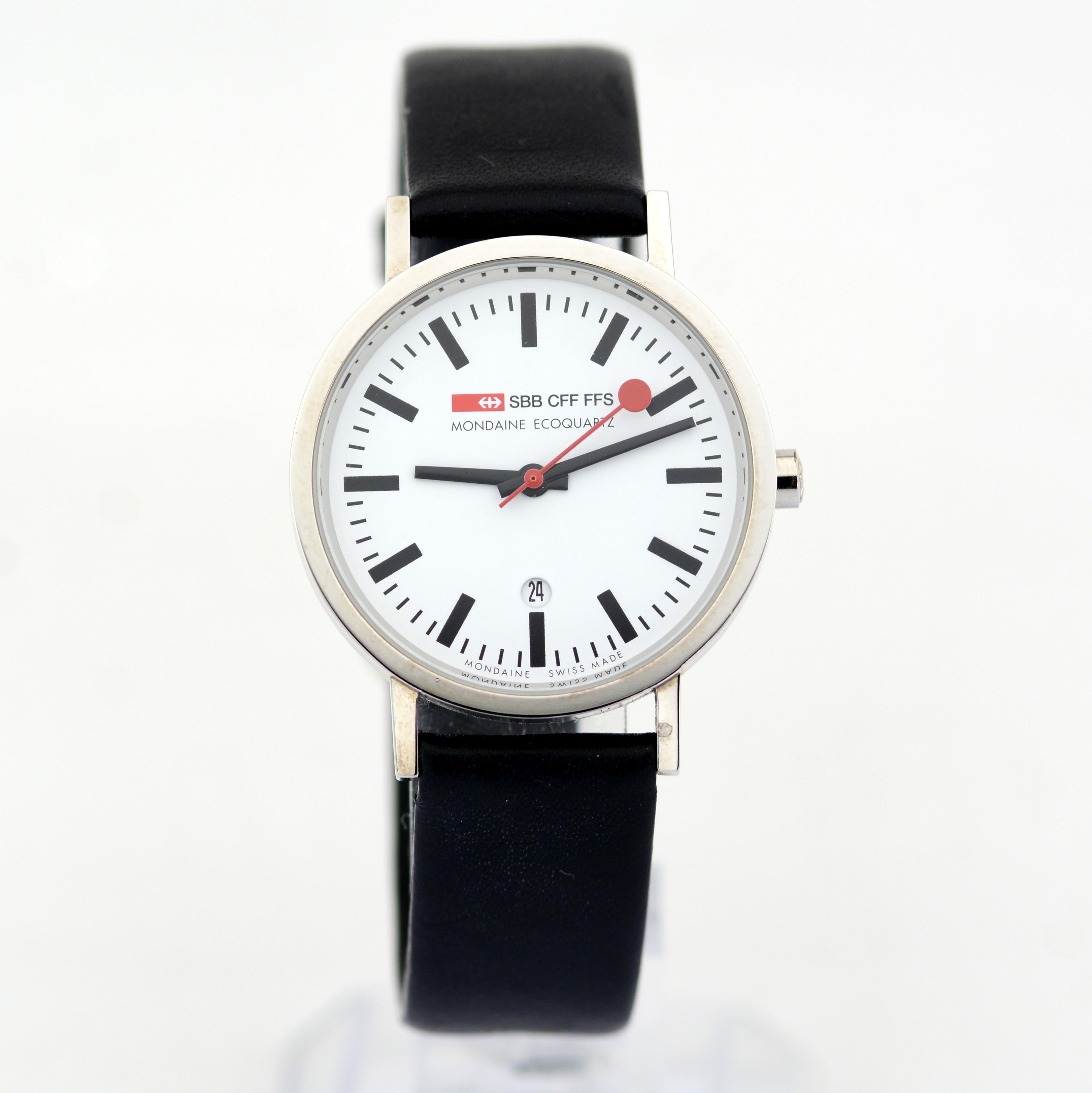 Mondaine / SBB CFF FFS Official Swiss Railway Watch - (Unworn) Leather / Unisex - Image 4 of 8