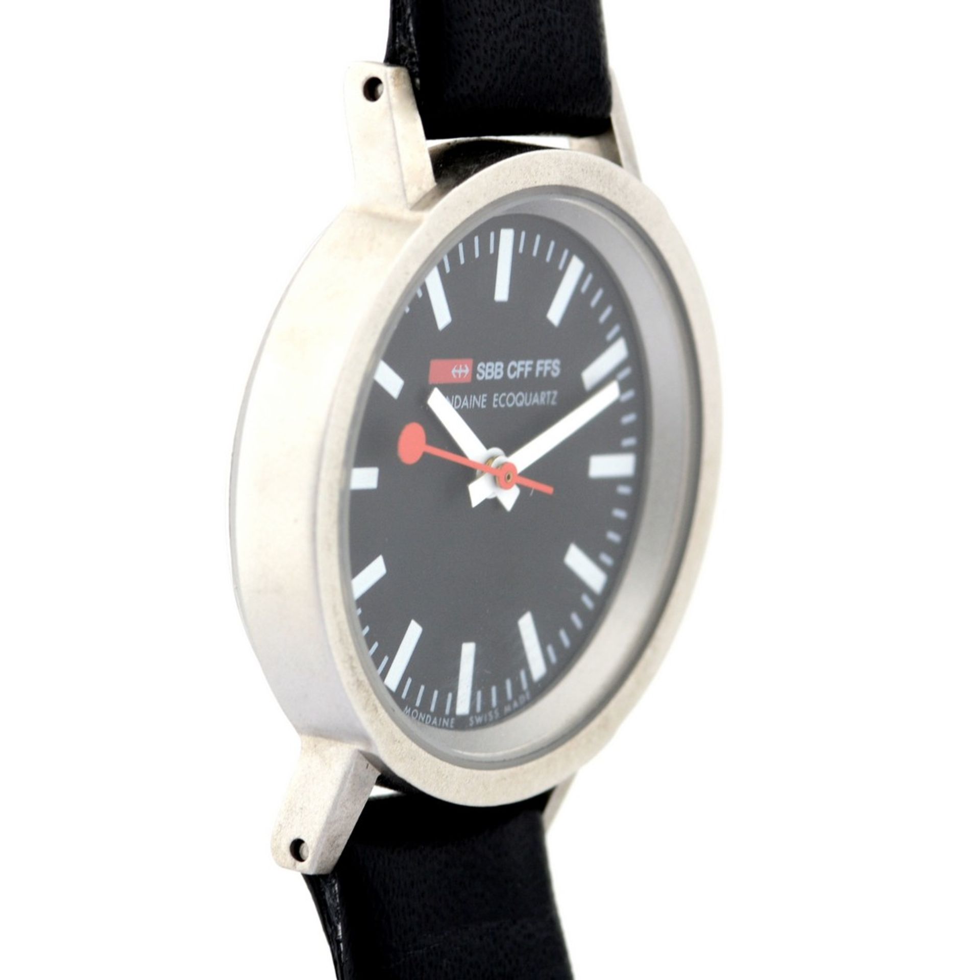 Mondaine / SBB CFF FFS Official Swiss Railways Watch - (Unworn) Leather / Lady's - Image 5 of 6